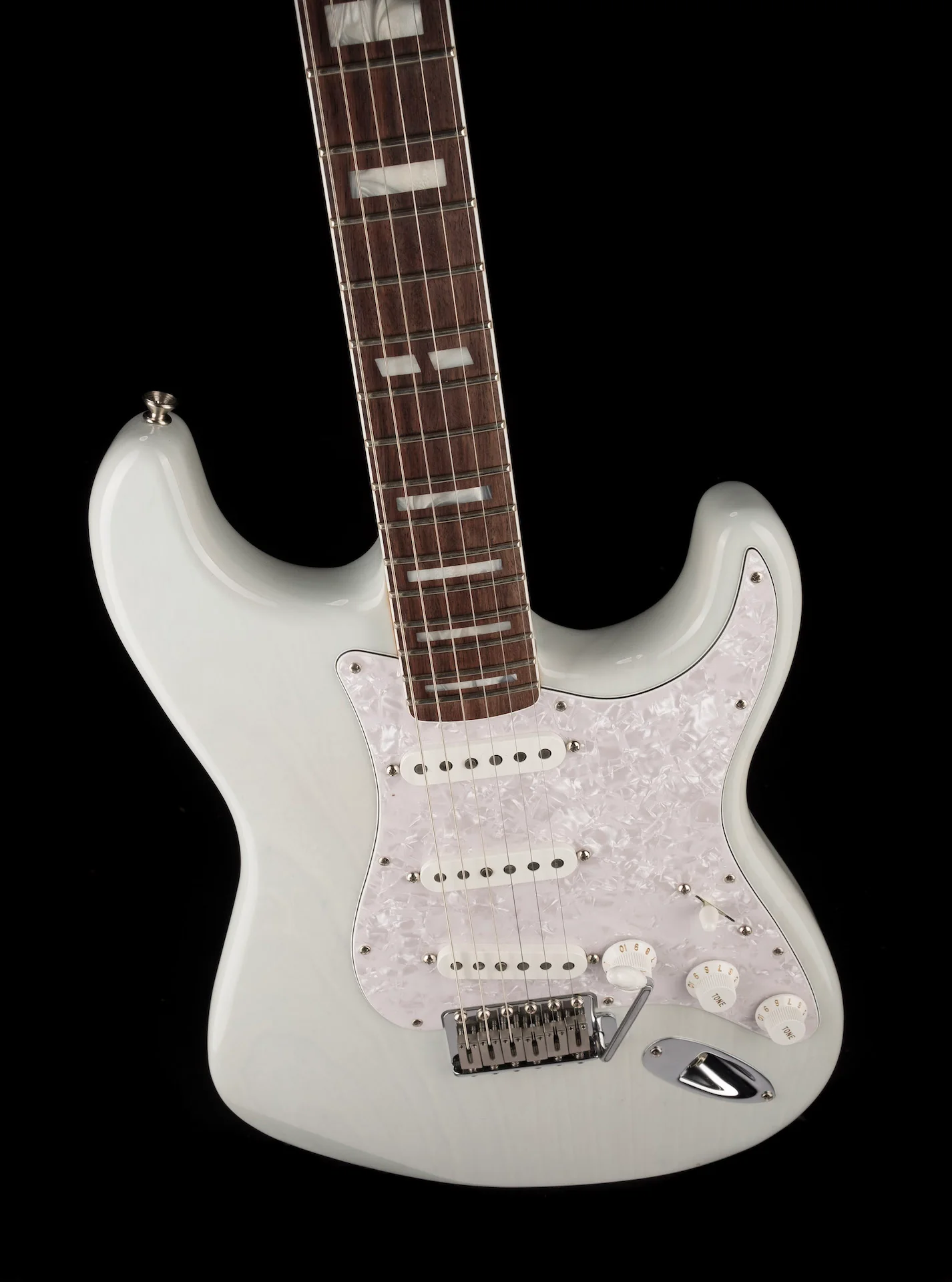 Used Fender Kenny Wayne Shepherd Stratocaster Transparent Faded Sonic Blue with OHSC - Image 4