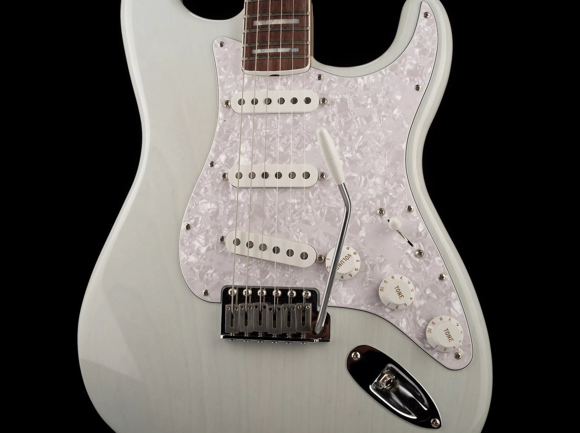 Used Fender Kenny Wayne Shepherd Stratocaster Transparent Faded Sonic Blue with OHSC - Image 7