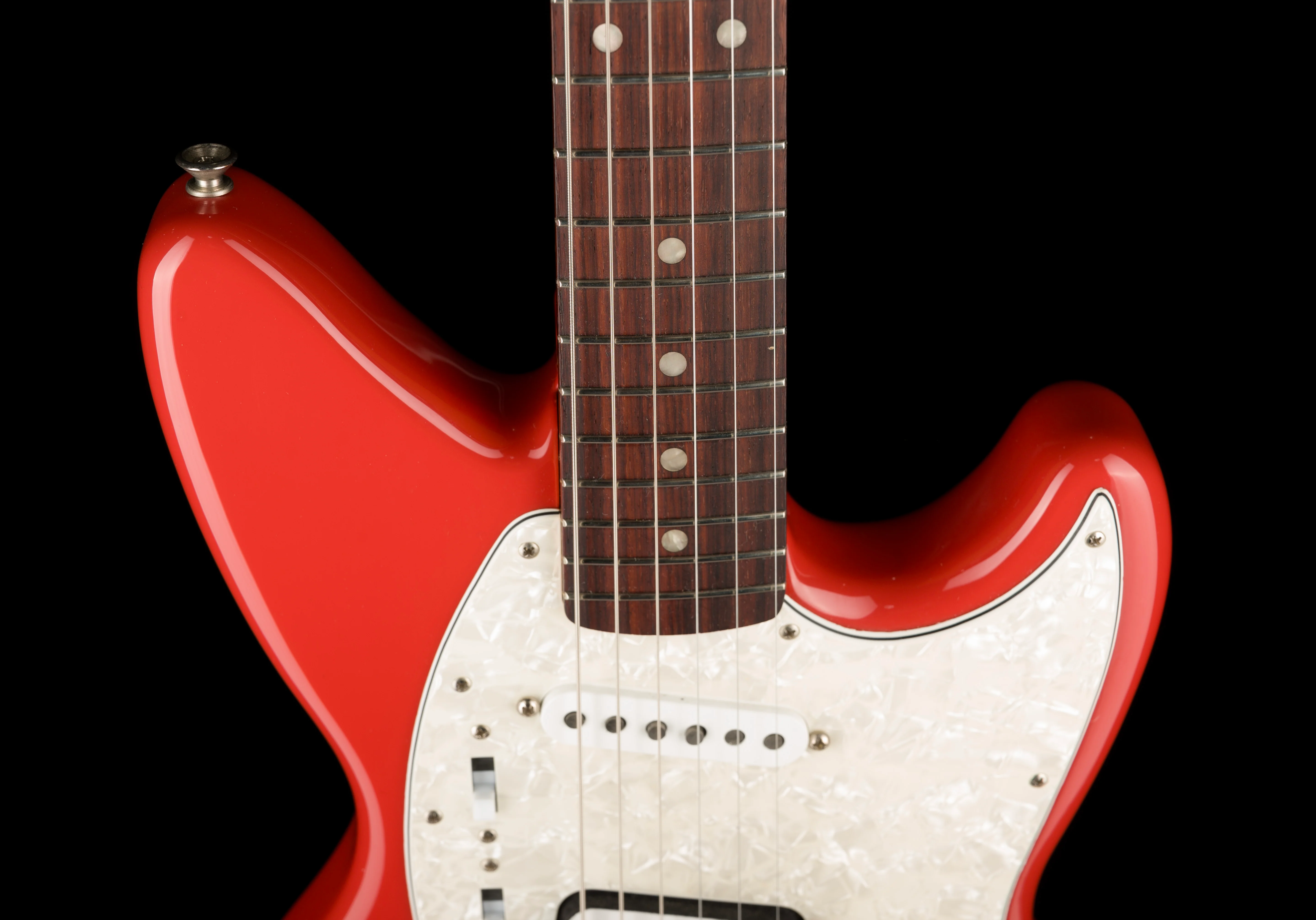 Used Fender Kurt Cobain Jag-Stang Fiesta Red With Gig Bag - Image 3