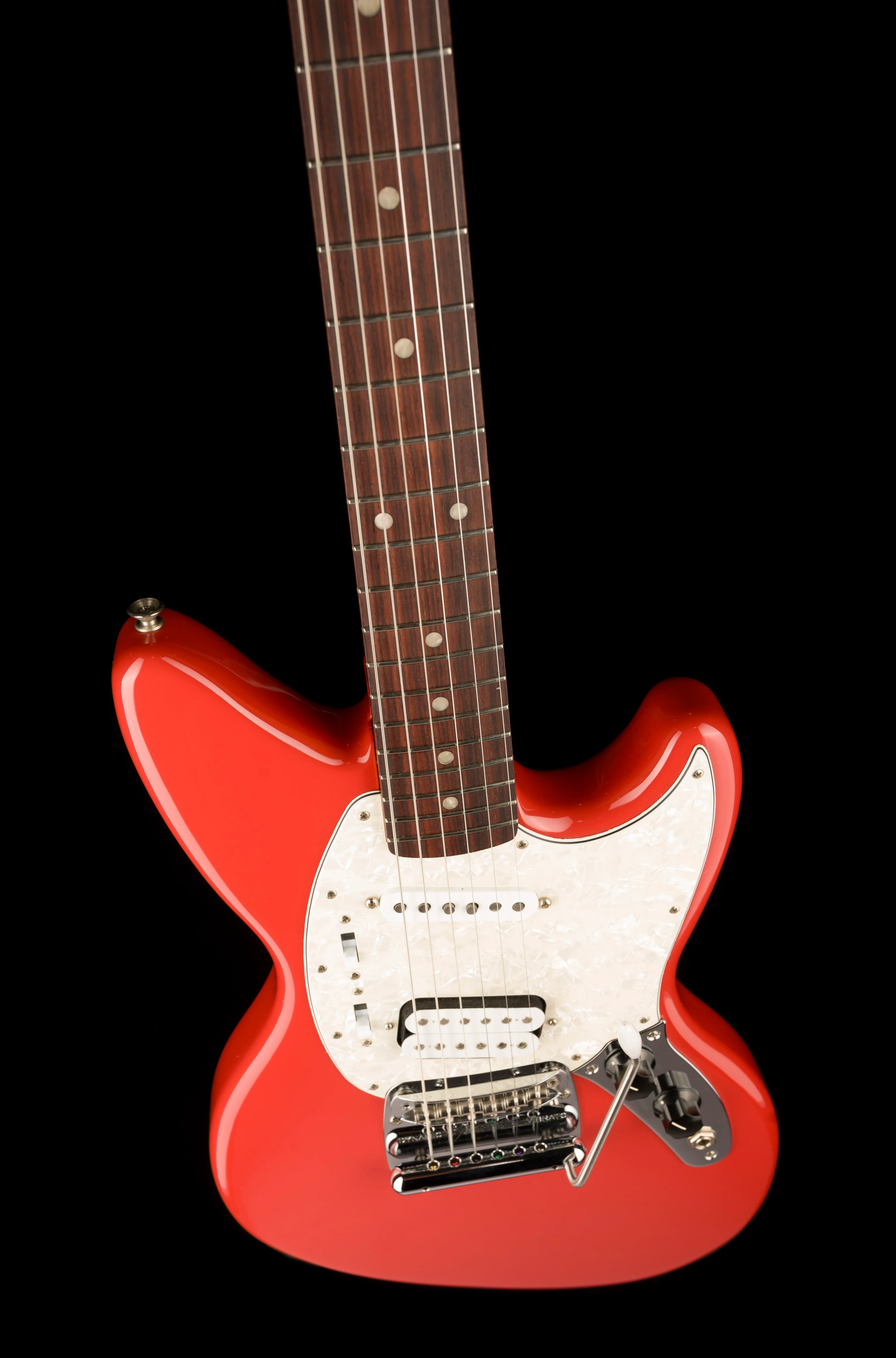 Used Fender Kurt Cobain Jag-Stang Fiesta Red With Gig Bag - Image 4