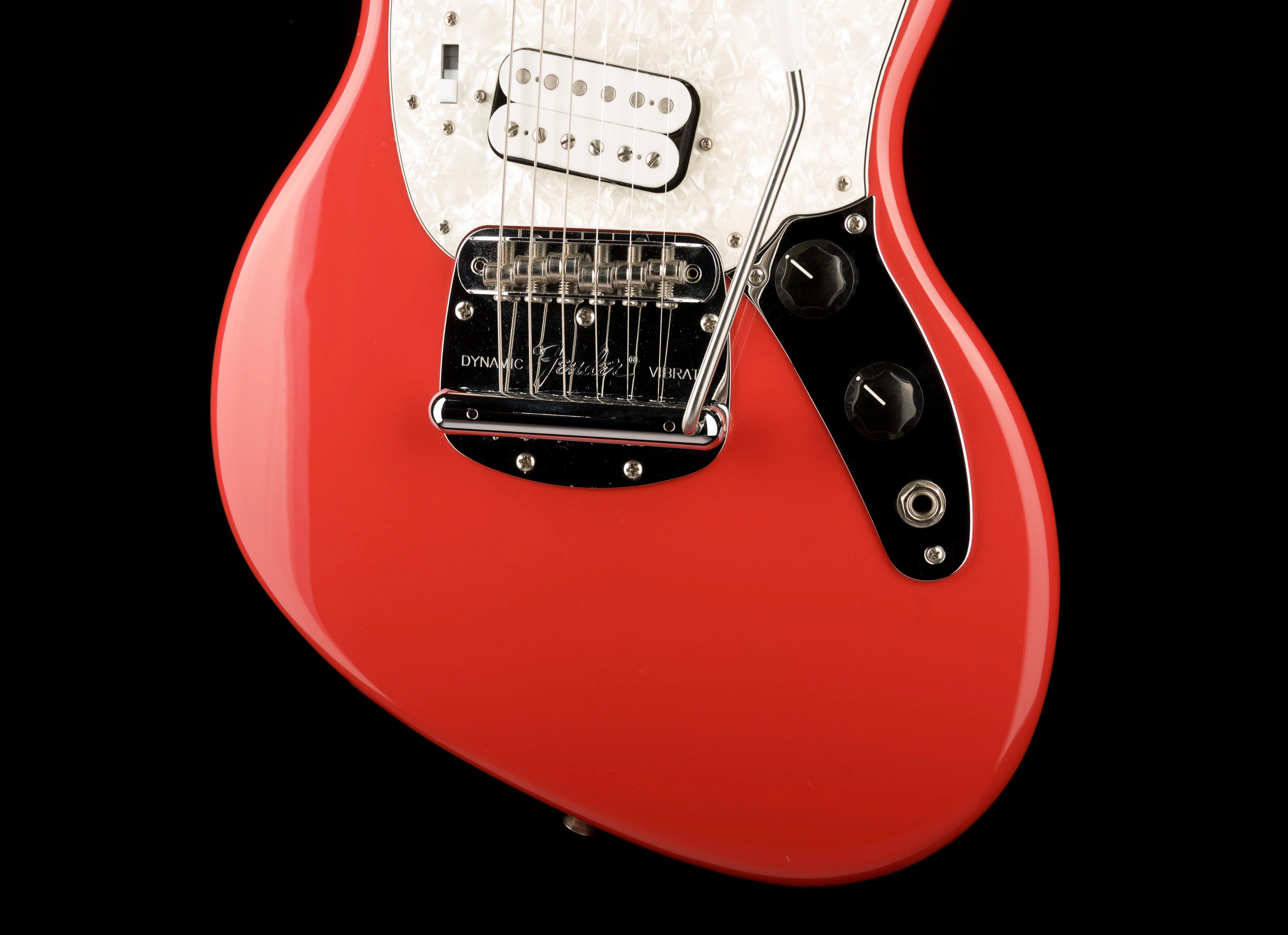 Used Fender Kurt Cobain Jag-Stang Fiesta Red With Gig Bag - Image 5