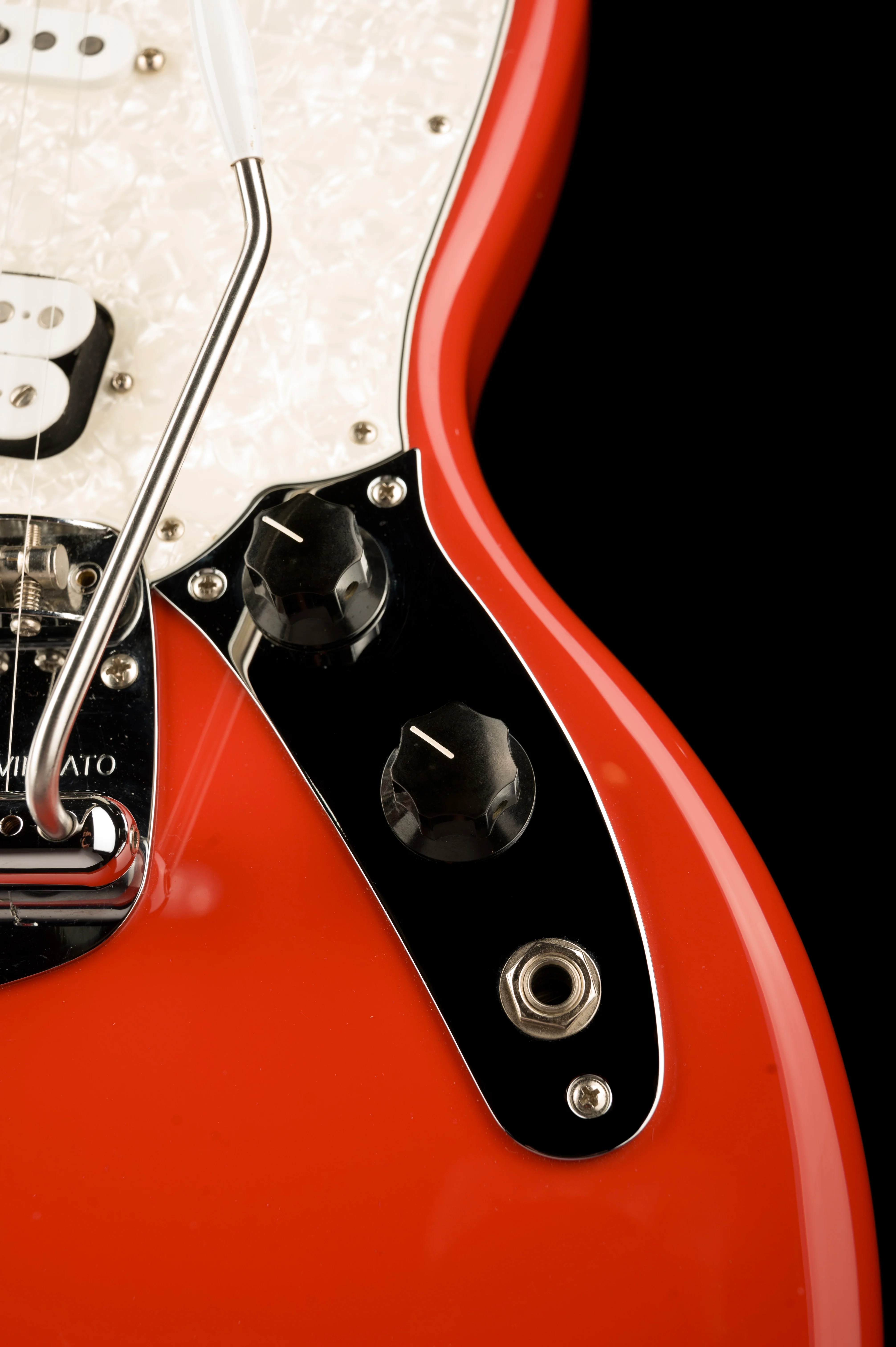 Used Fender Kurt Cobain Jag-Stang Fiesta Red With Gig Bag - Image 8