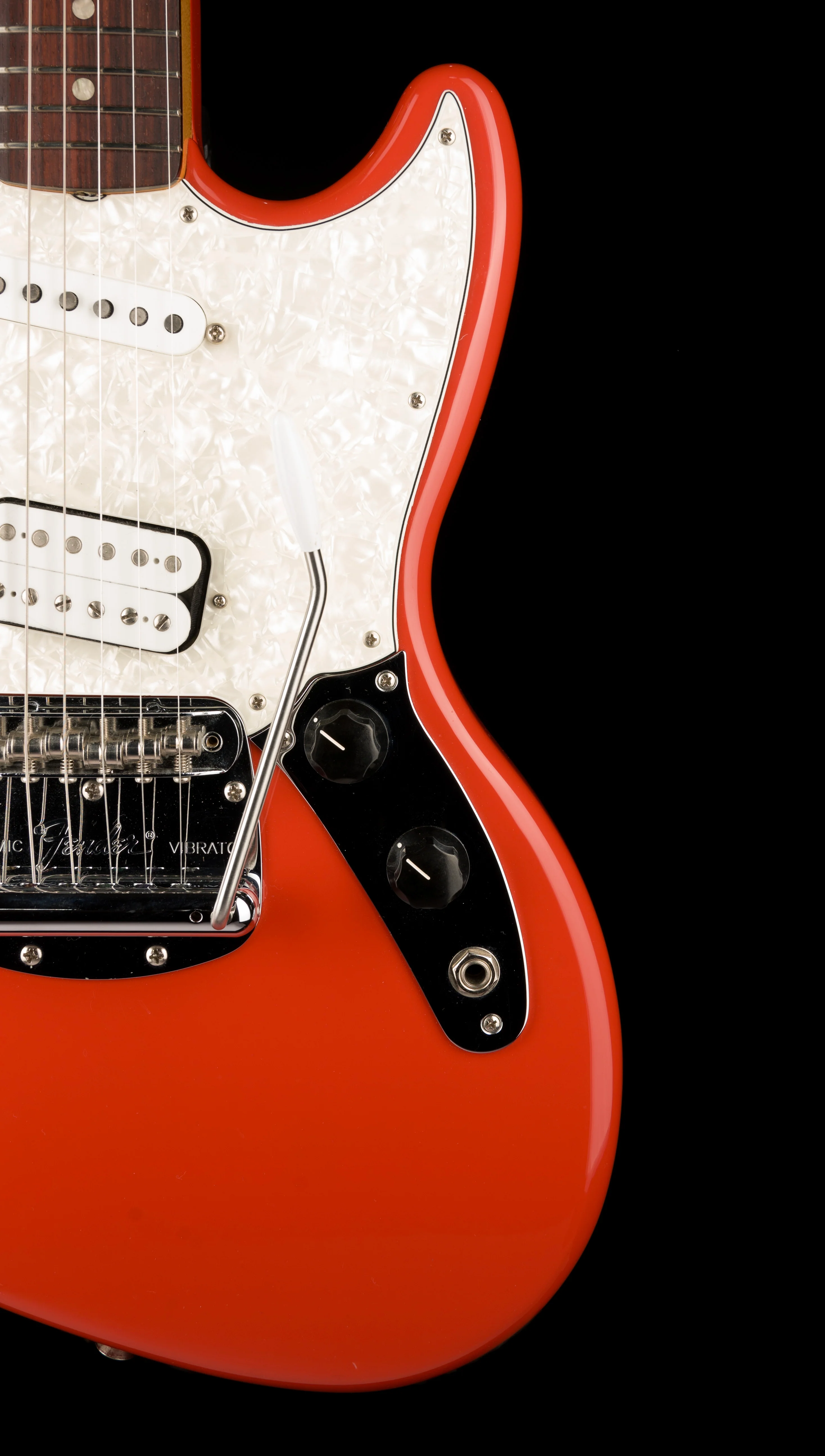 Used Fender Kurt Cobain Jag-Stang Fiesta Red With Gig Bag - Image 9
