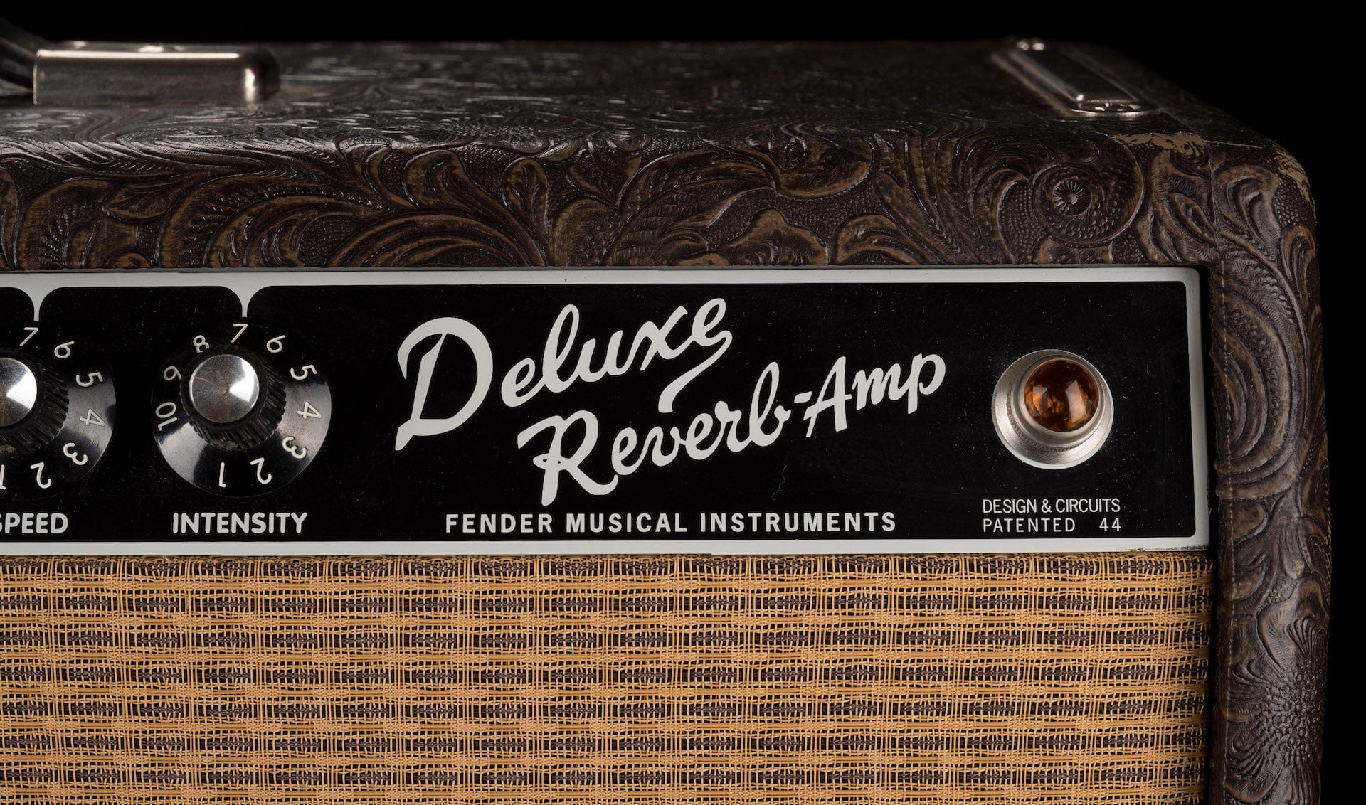 Used Fender Limited Edition '65 Deluxe Reverb Western Wheat Guitar Amp Combo - Image 6