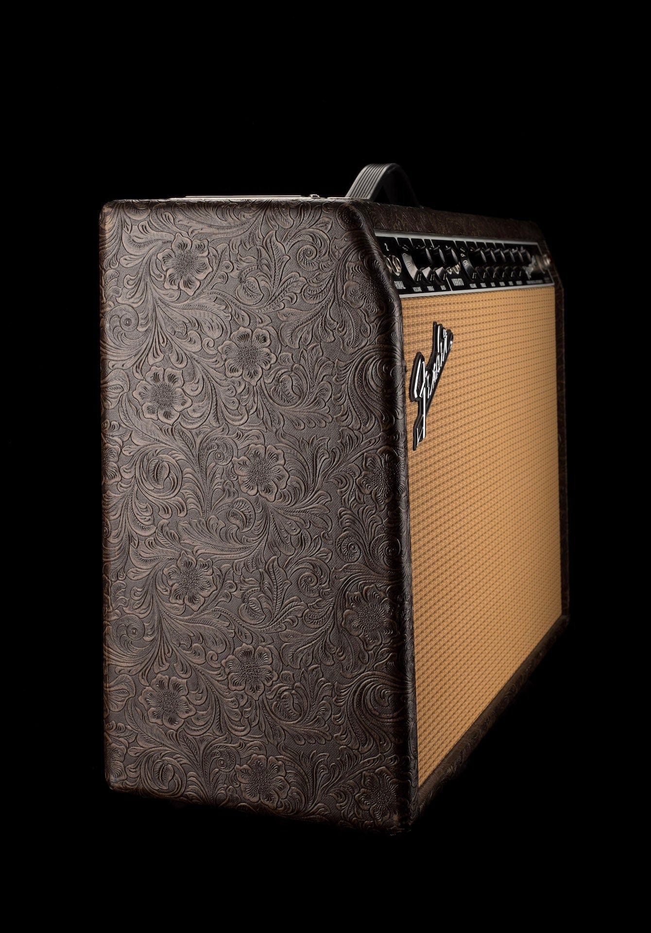 Used Fender Limited Edition '65 Deluxe Reverb Western Wheat Guitar Amp Combo - Image 8