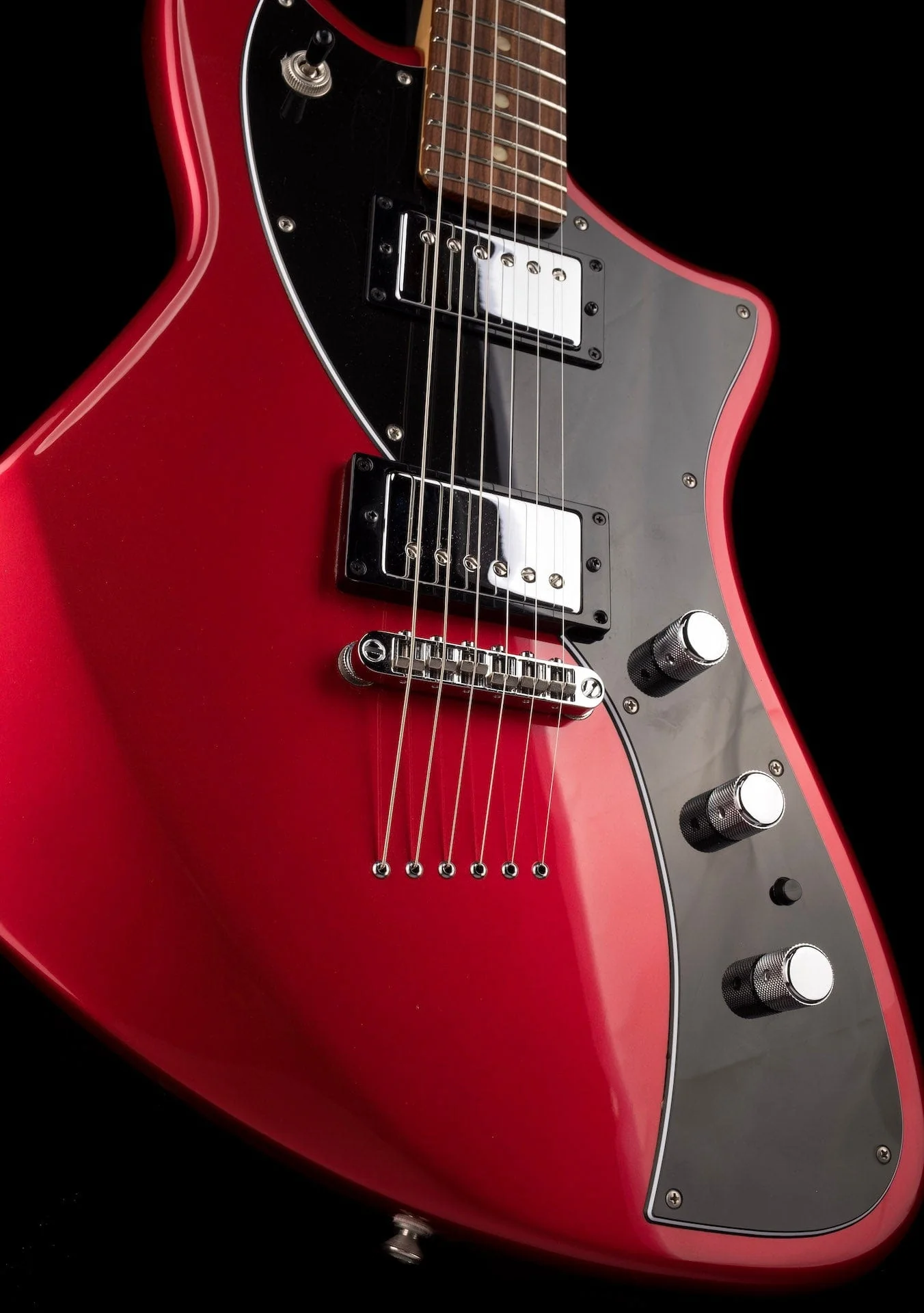 Used Fender Limited Edition Alternate Reality Meteora HH Candy Apple Red - Image 11