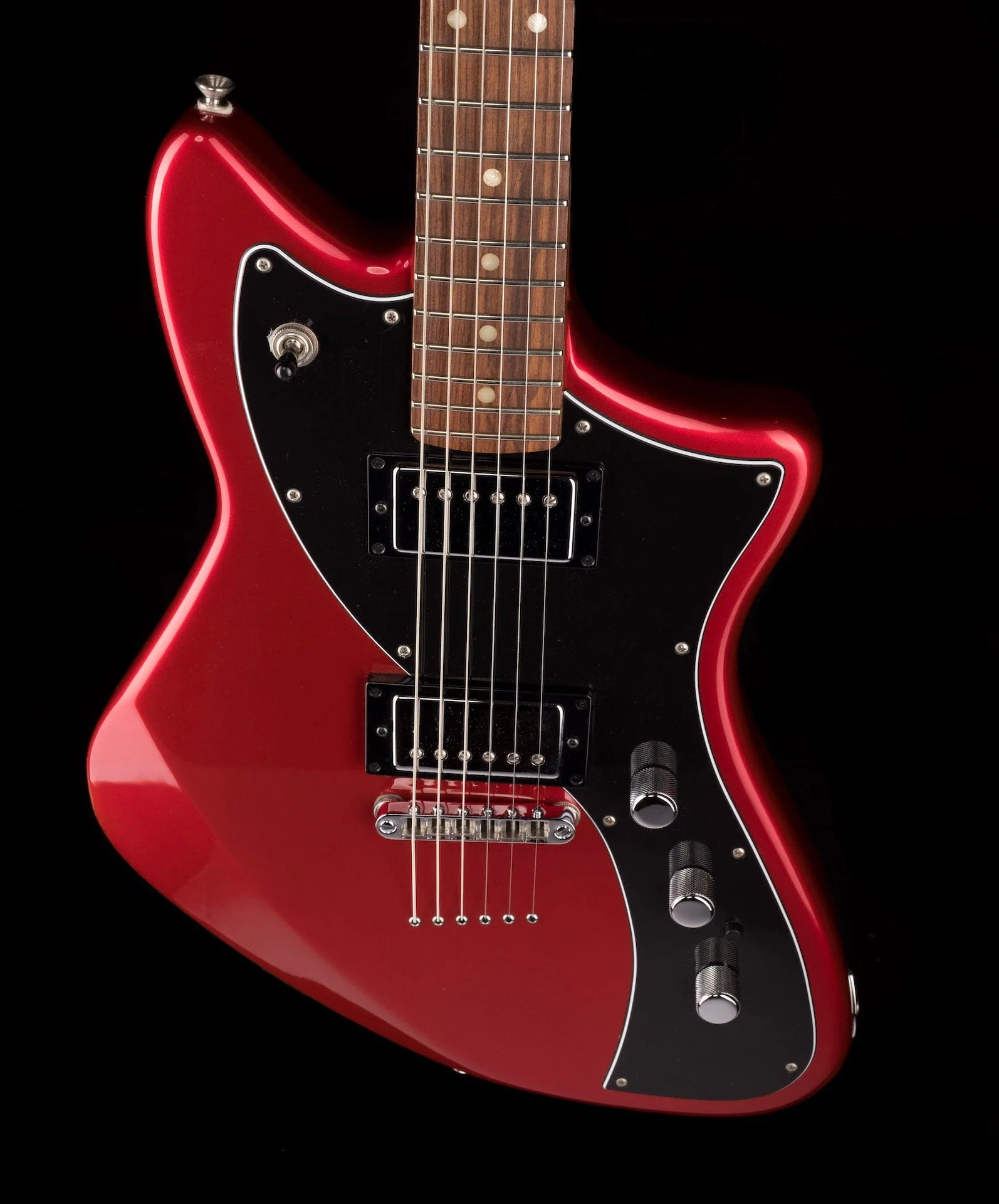 Used Fender Limited Edition Alternate Reality Meteora HH Candy Apple Red - Image 4