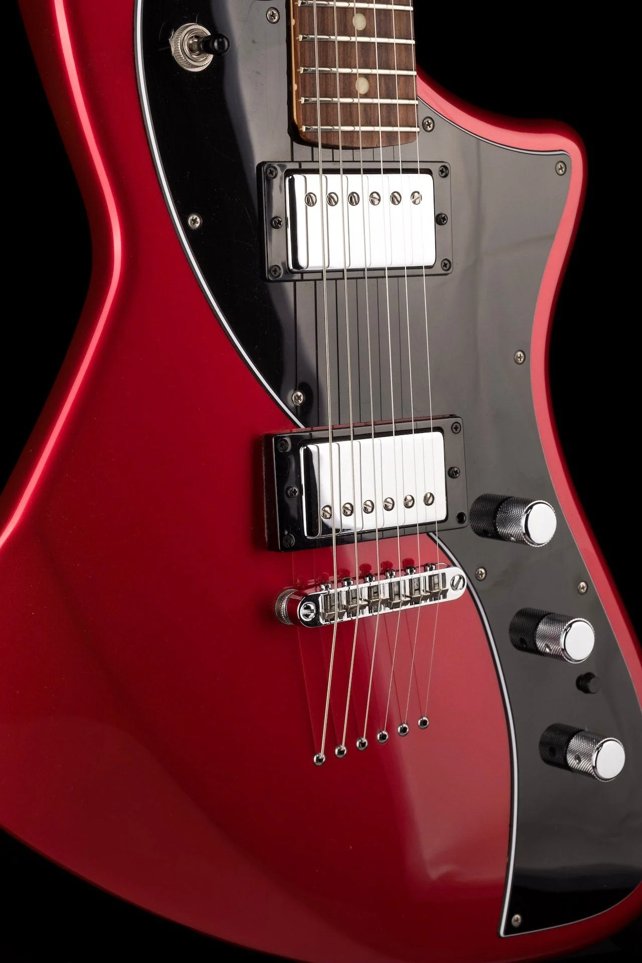 Used Fender Limited Edition Alternate Reality Meteora HH Candy Apple Red - Image 9