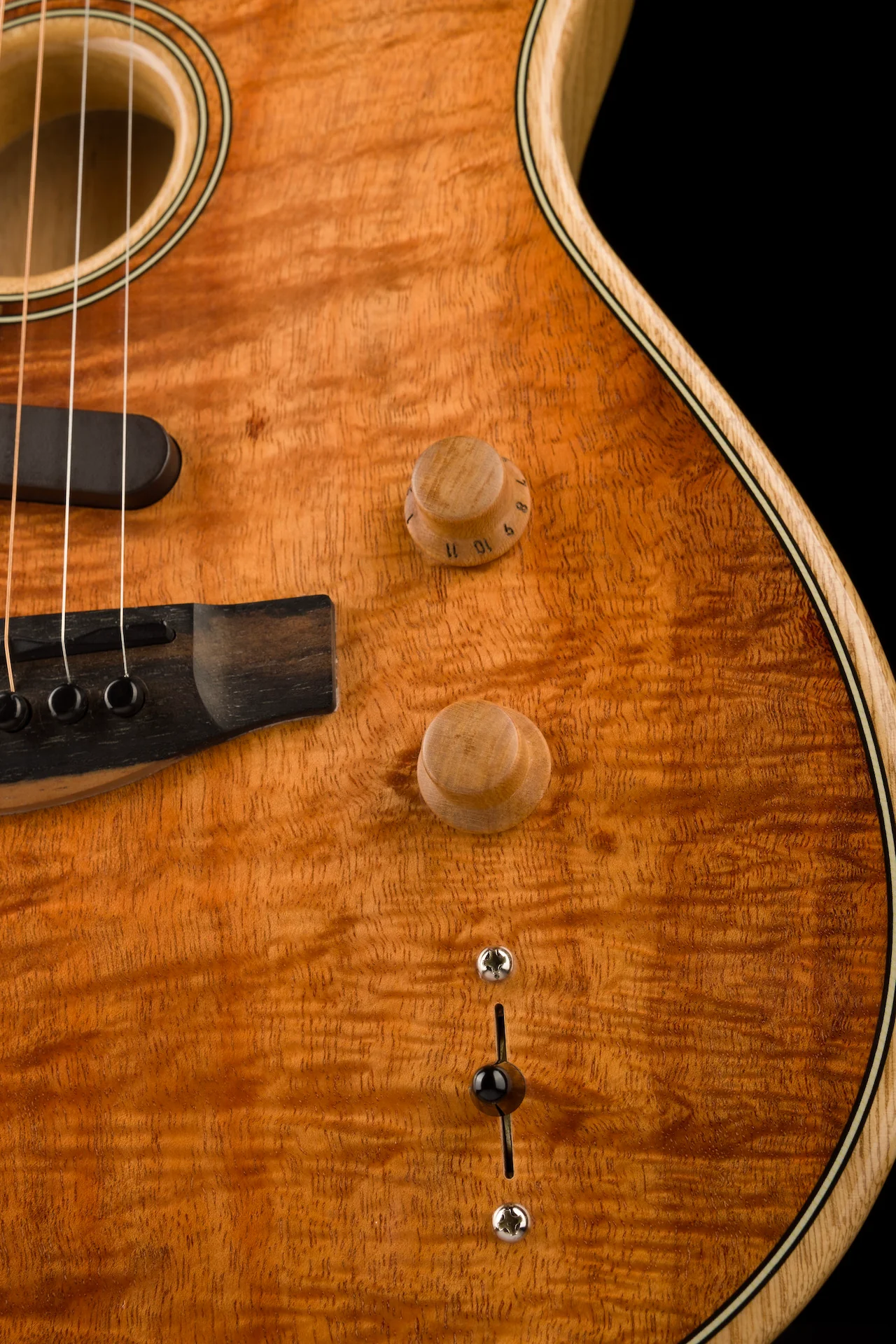 Used Fender Limited Edition American Acoustasonic Telecaster Koa With OHSC - Image 8