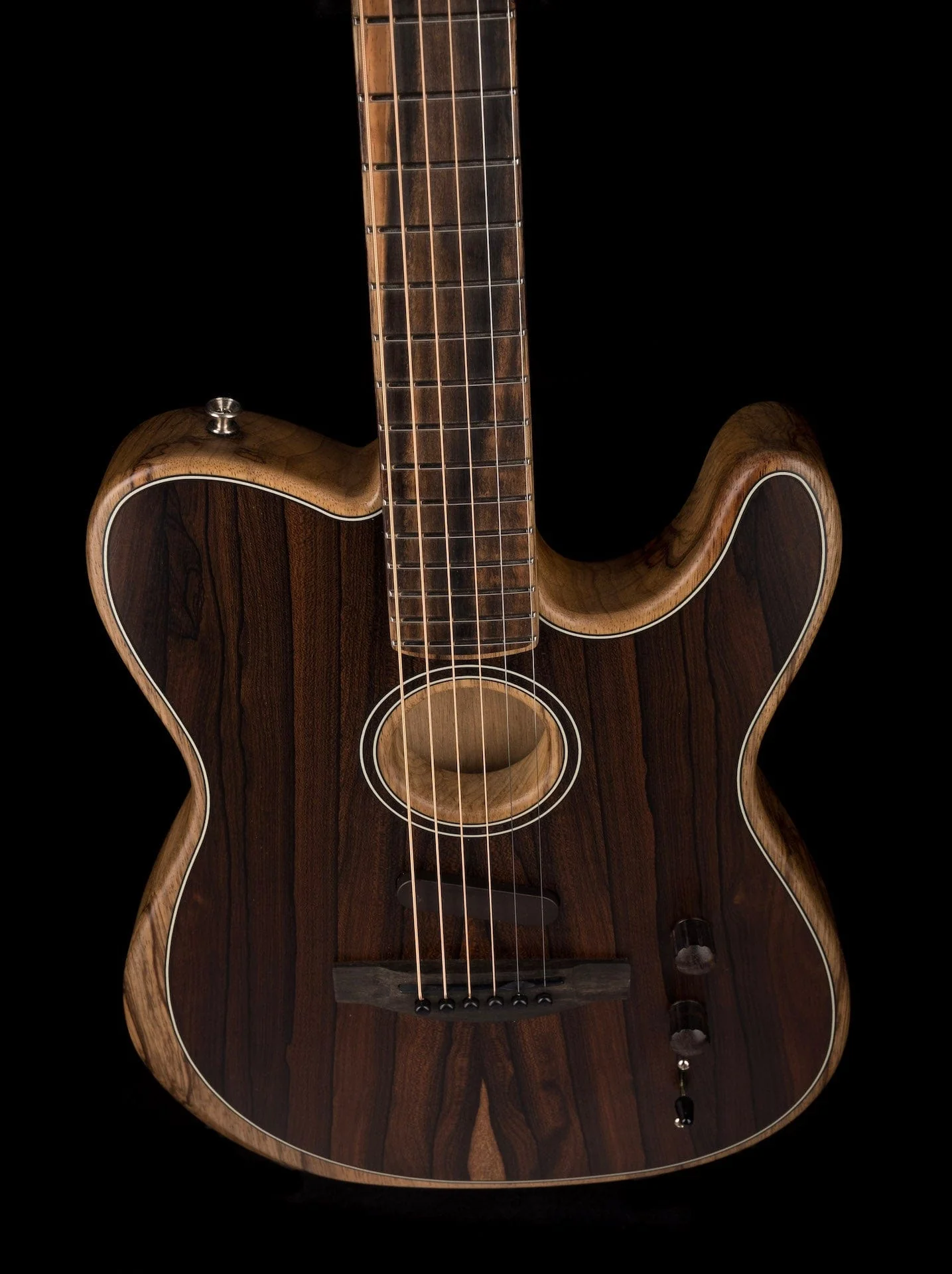 Used Fender Limited Edition Exotic Acoustasonic Telecaster Ziricote with OHSC - Image 4