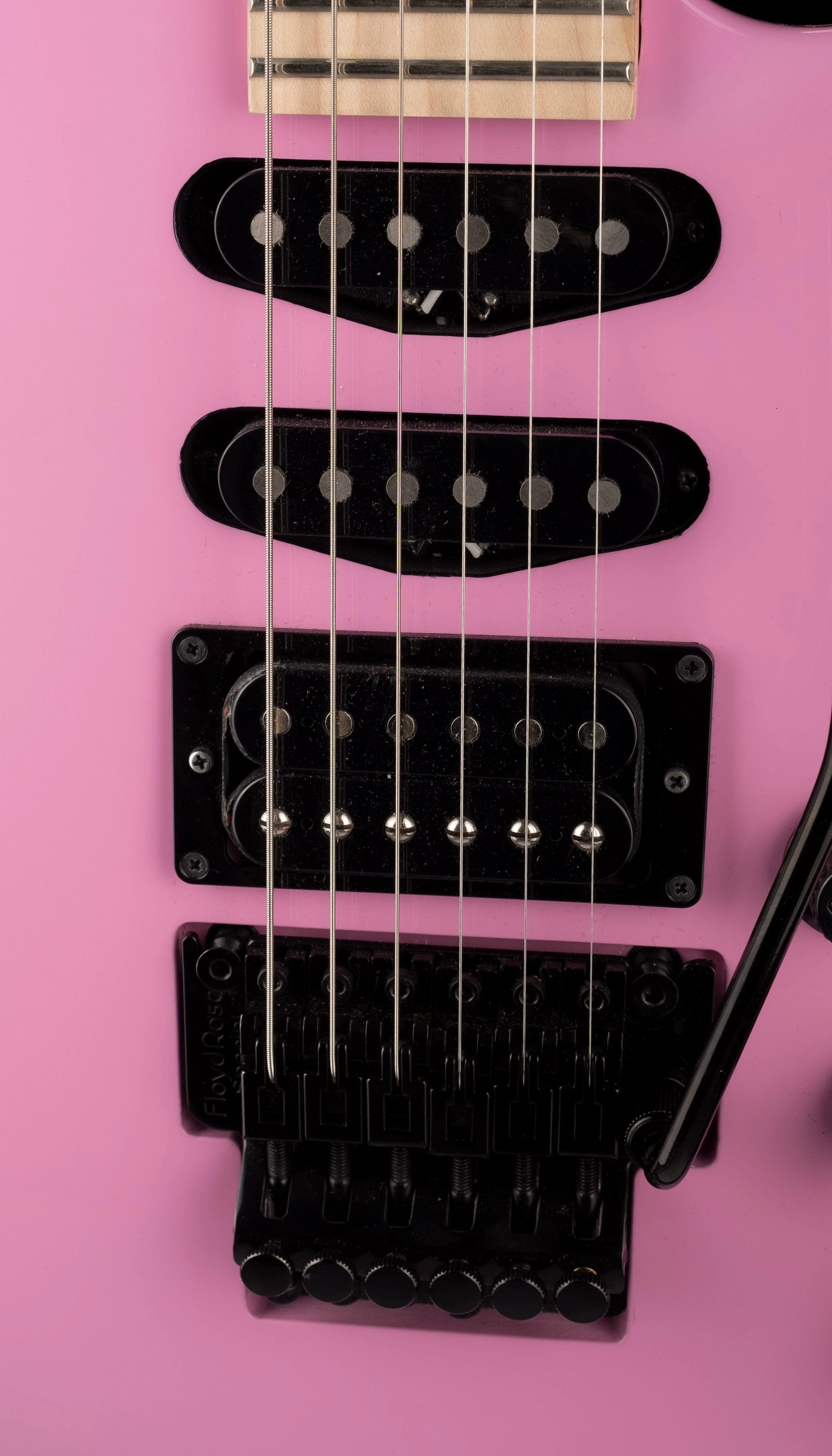Used Fender Limited Edition HM Strat Maple Fingerboard Flash Pink Electric Guitar With Bag - Image 5