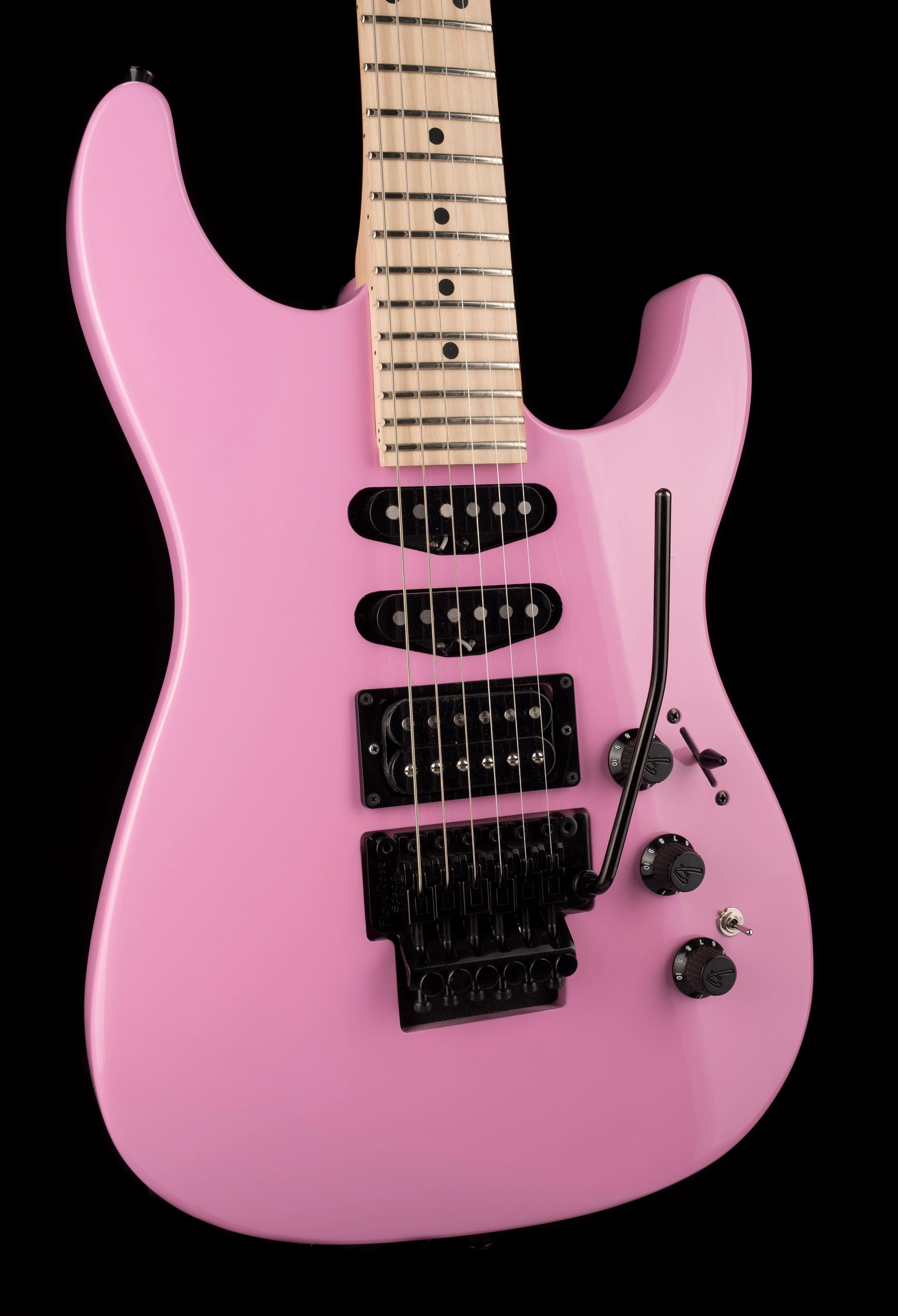 Used Fender Limited Edition HM Strat Maple Fingerboard Flash Pink Electric Guitar With Bag - Image 7