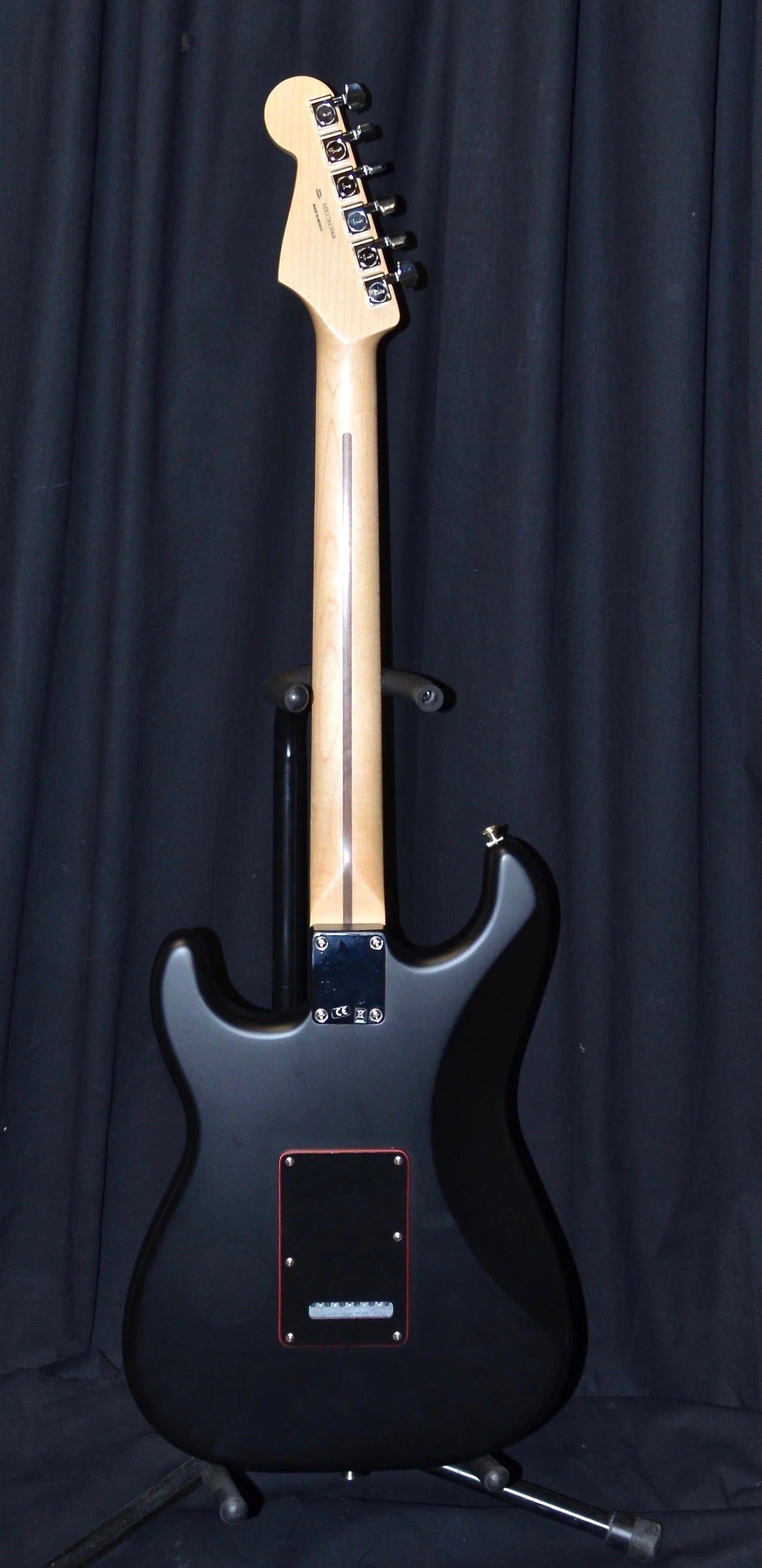 Used Fender Special Edition Noir Stratocaster Electric Guitar Satin Black W/ Bag - Image 3