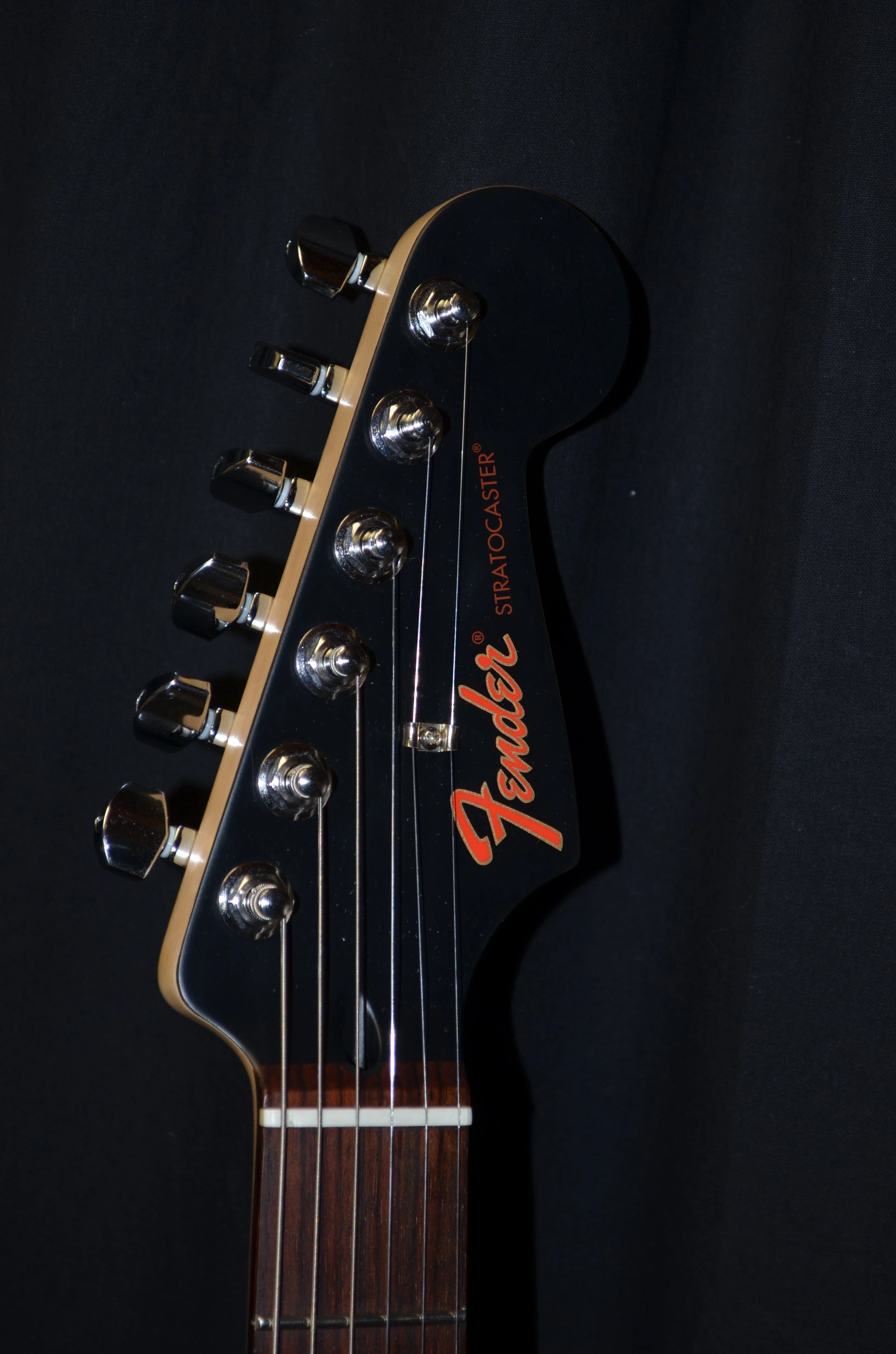 Used Fender Special Edition Noir Stratocaster Electric Guitar Satin Black W/ Bag - Image 6