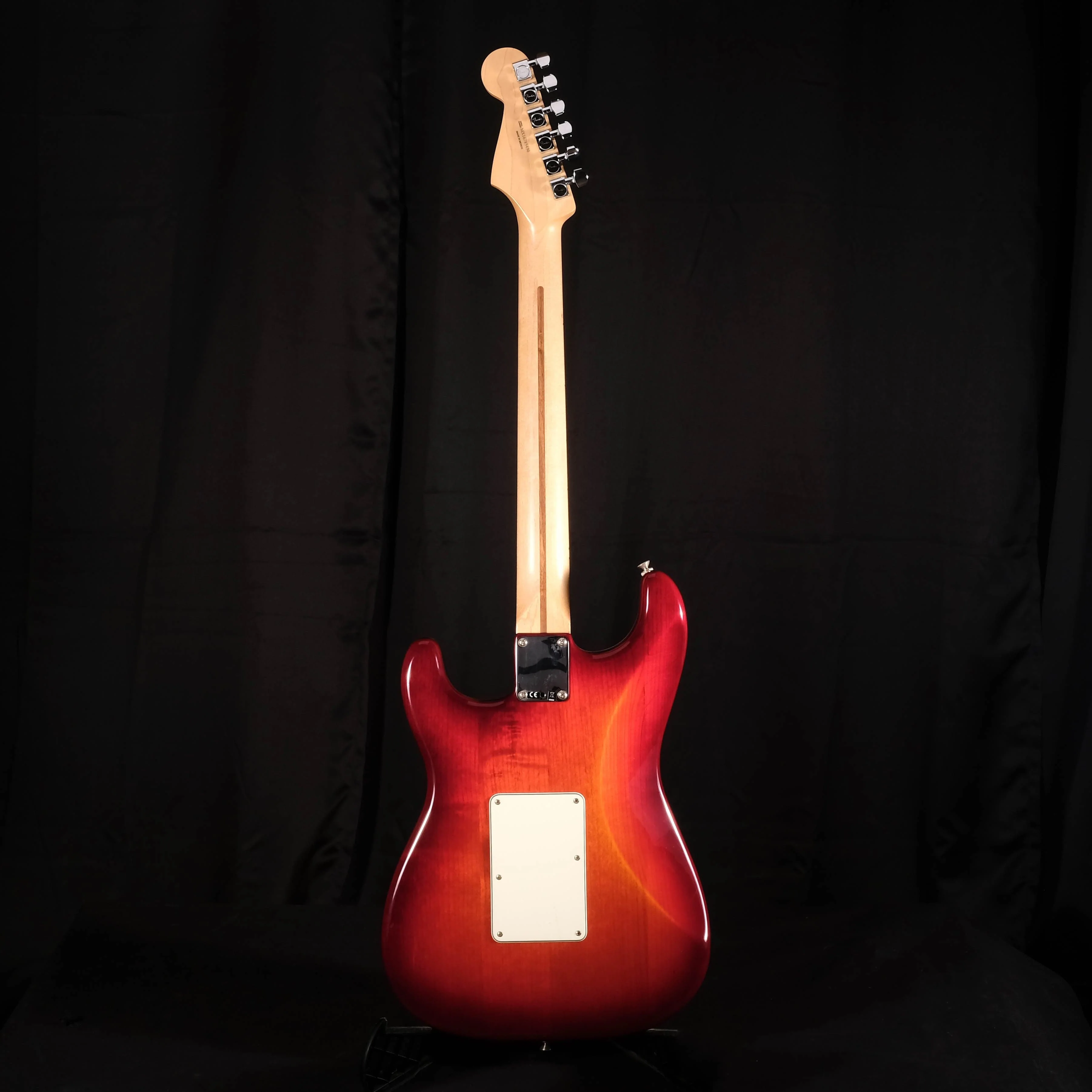 Used Fender Standard Stratocaster HSS Plus Top with Floyd Rose Aged Cherry Burst - Image 6
