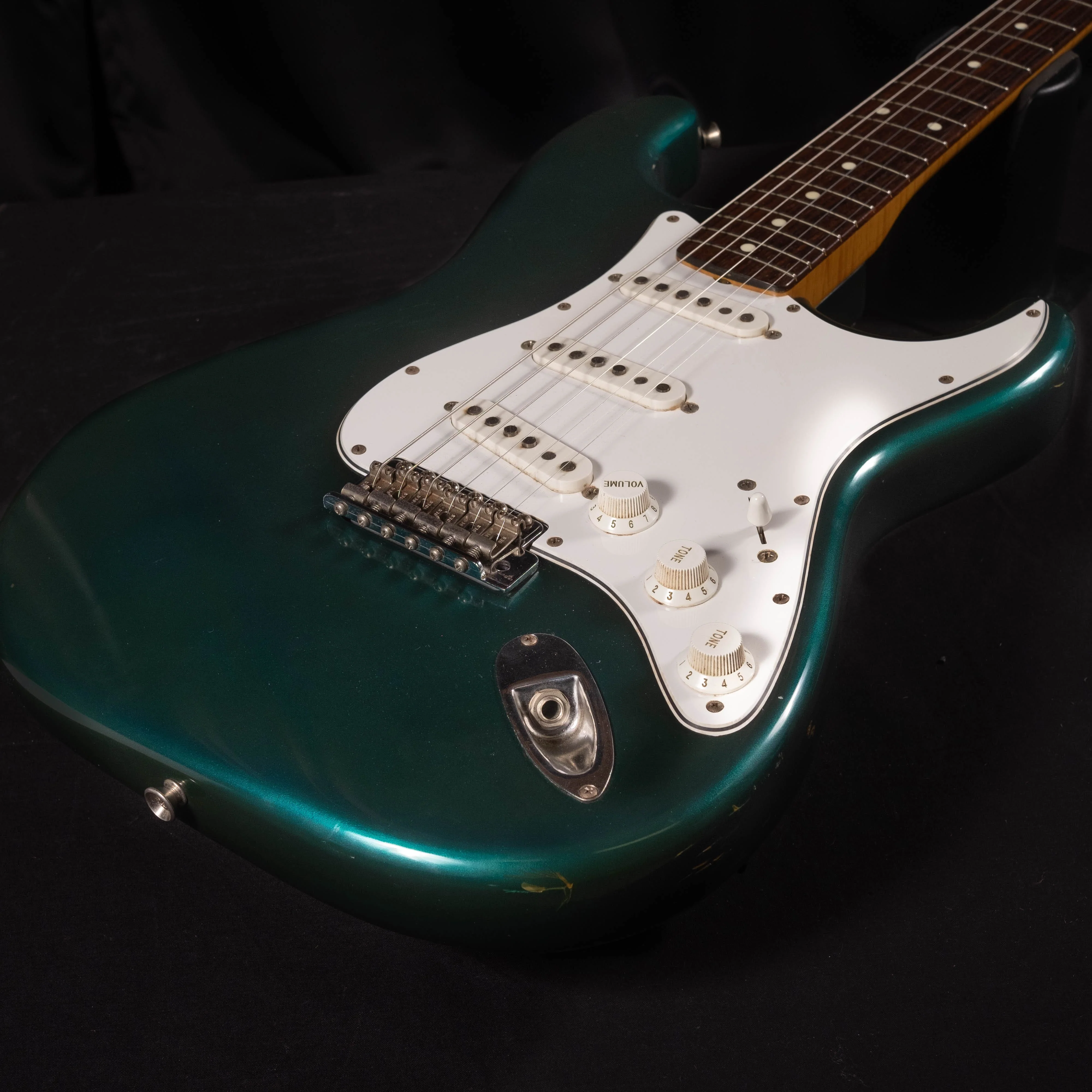 Used Fender Made in Japan 40th Anniversar Stratocaster - Sherwood Green With Bag MIJ - Image 4