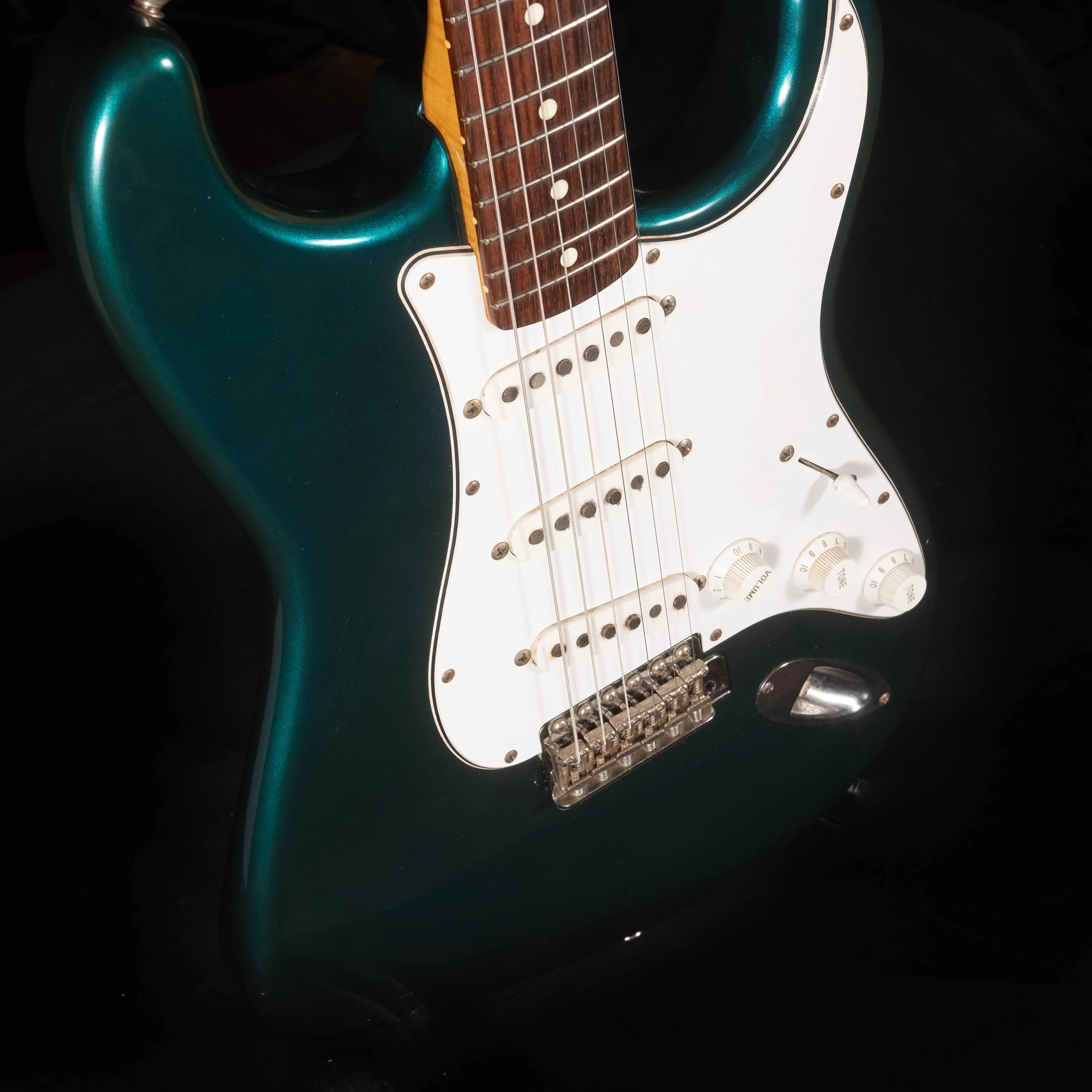 Used Fender Made in Japan 40th Anniversar Stratocaster - Sherwood Green With Bag MIJ - Image 5