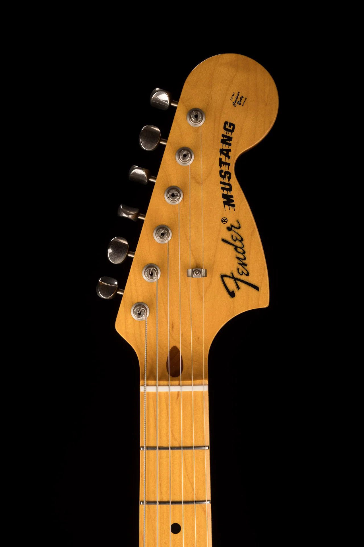 Used Fender Made in Japan MG77 Mustang Natural Ash Electric Guitar - Image 12