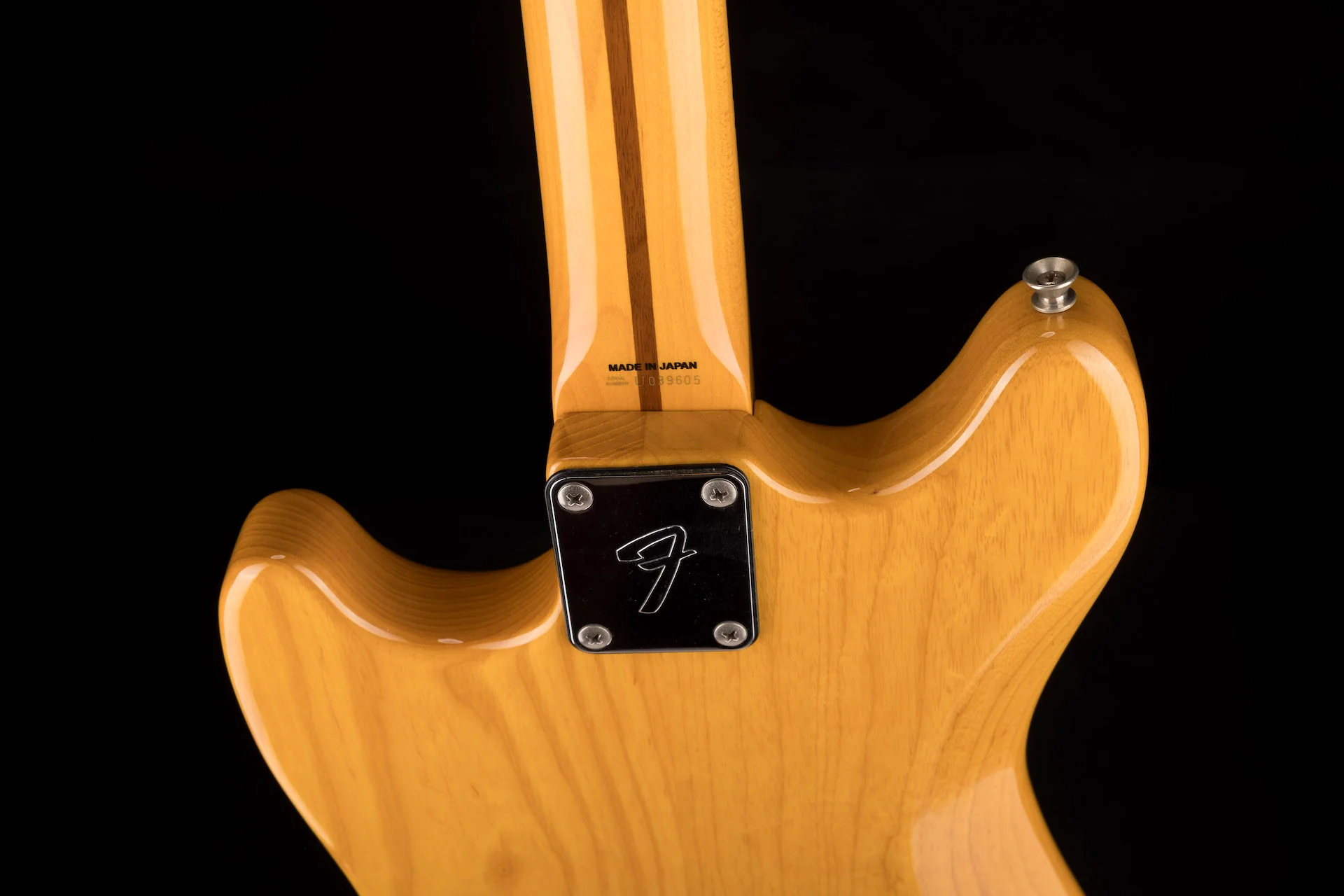 Used Fender Made in Japan MG77 Mustang Natural Ash Electric Guitar - Image 15