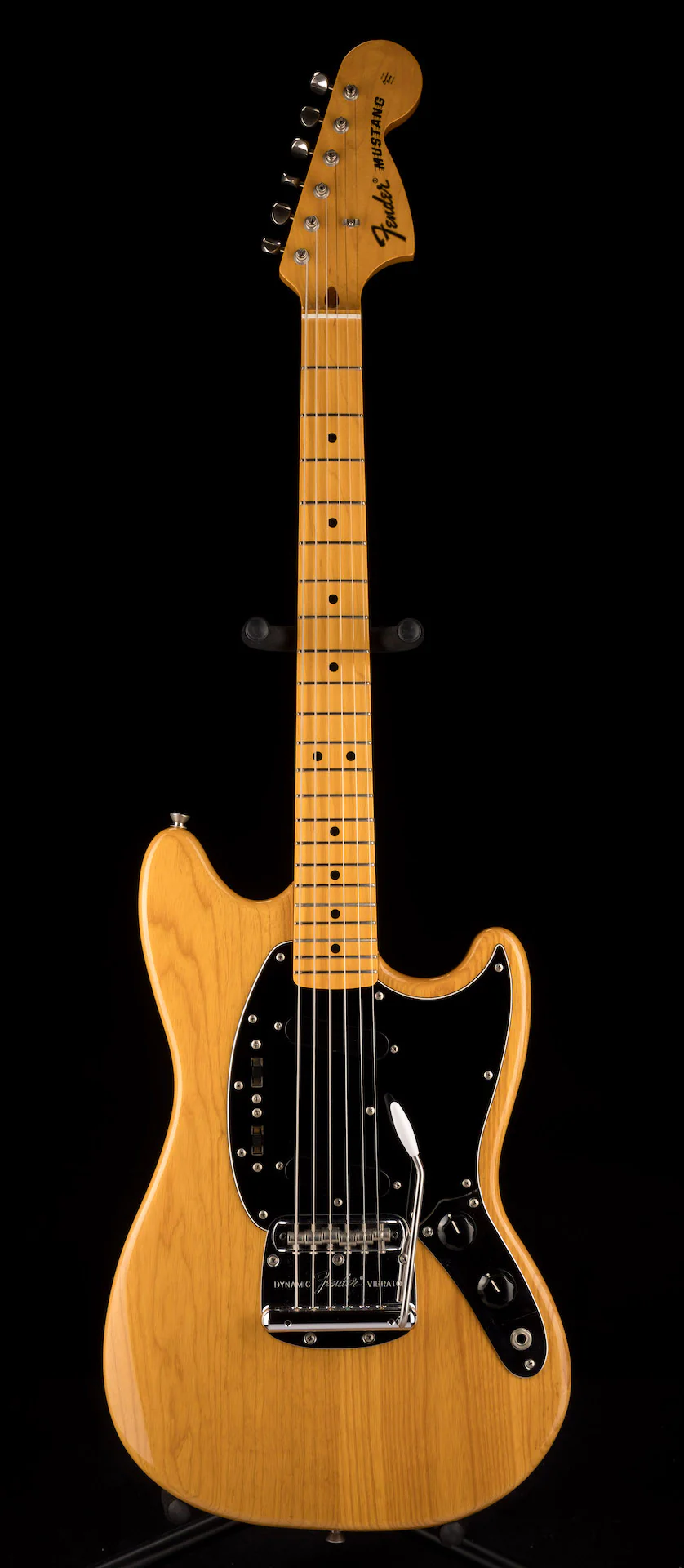 Used Fender Made in Japan MG77 Mustang Natural Ash Electric Guitar - Image 2