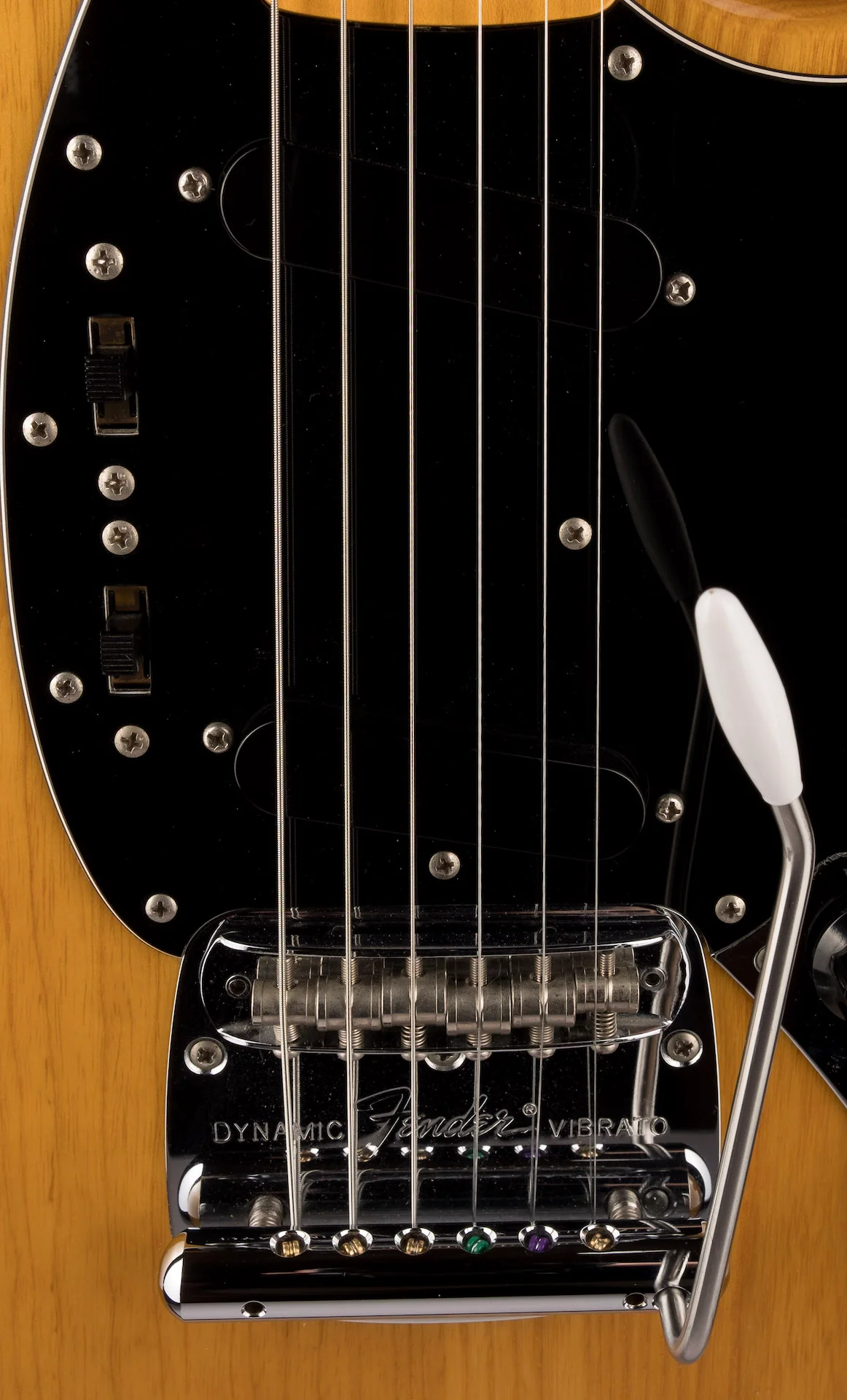 Used Fender Made in Japan MG77 Mustang Natural Ash Electric Guitar - Image 7