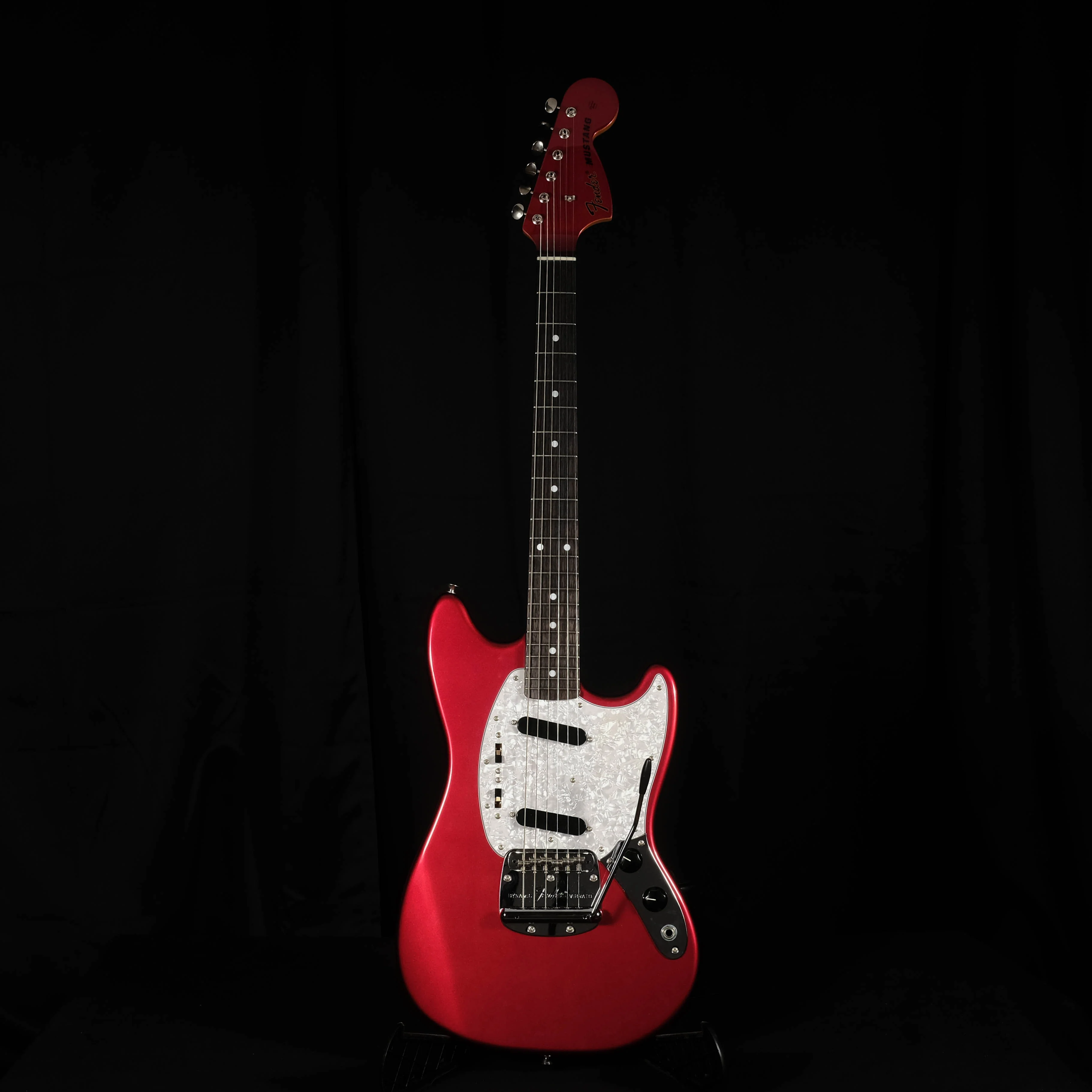 Used '12 Fender Japan Mustang Candy Apple Red Matching Headstock MIJ With Bag - Image 2