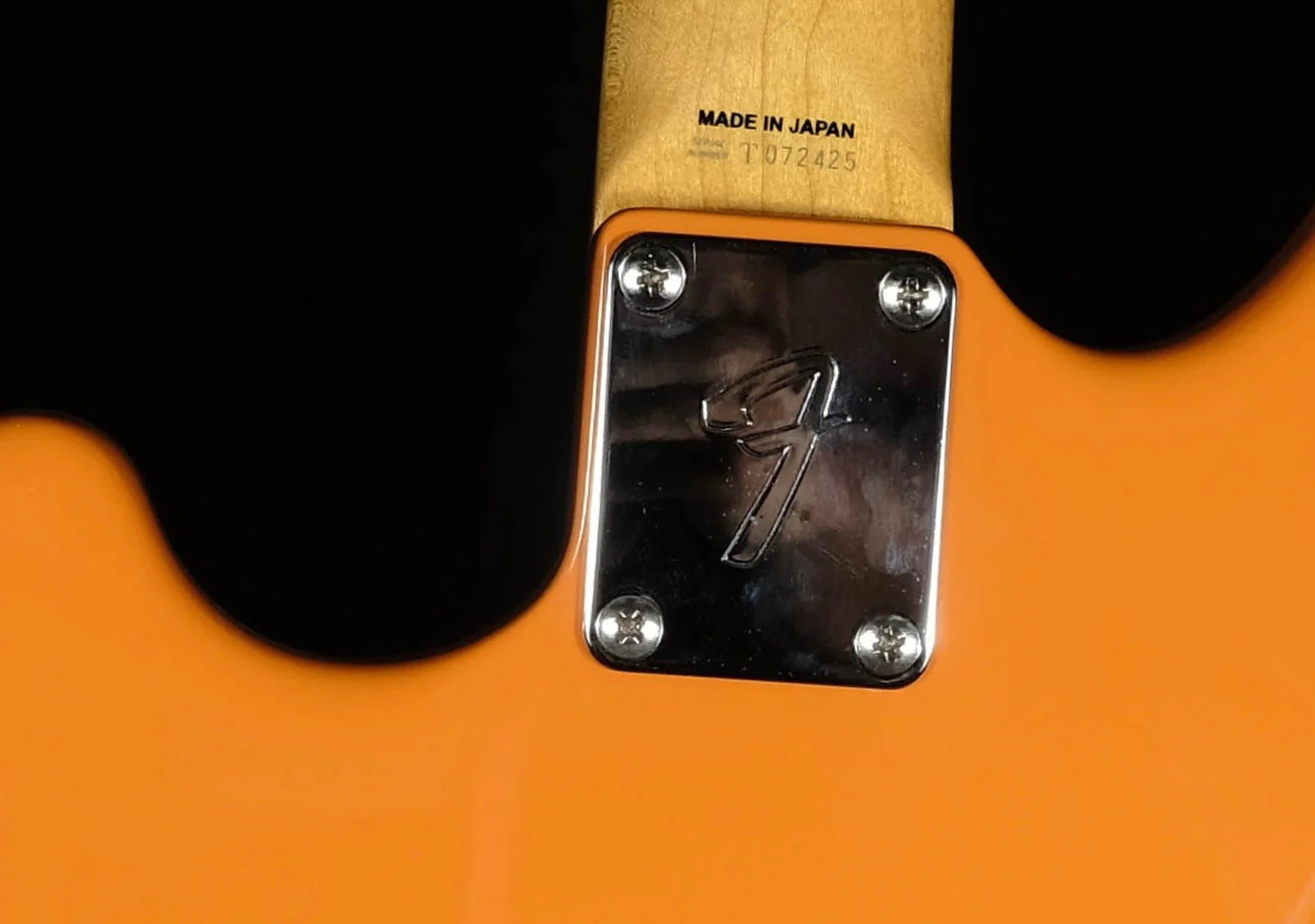 Used '94 Fender Japan Mustang Competition Stripe Orange Guitar With Bag MIJ - Image 10