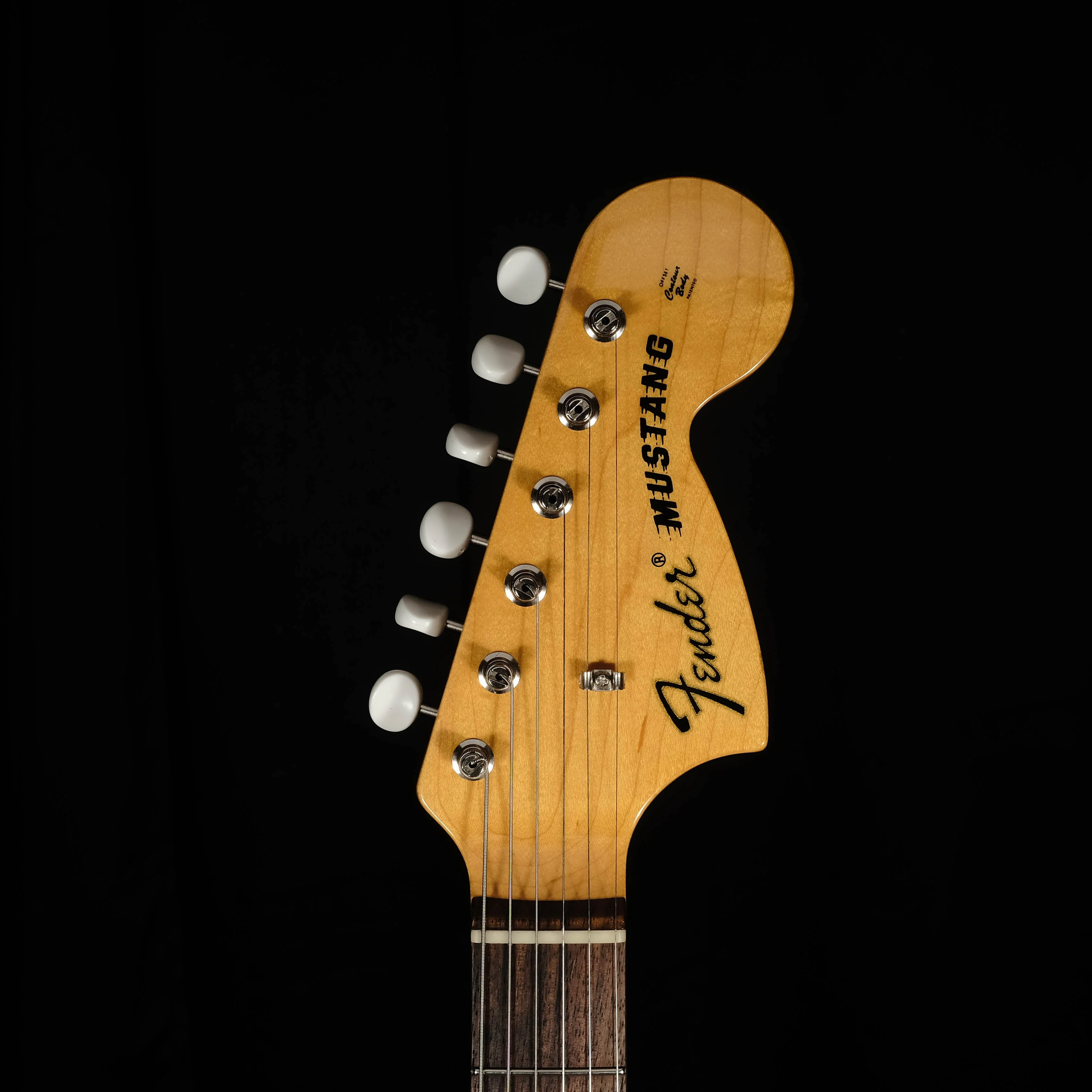 Used '94 Fender Japan Mustang Competition Stripe Orange Guitar With Bag MIJ - Image 11