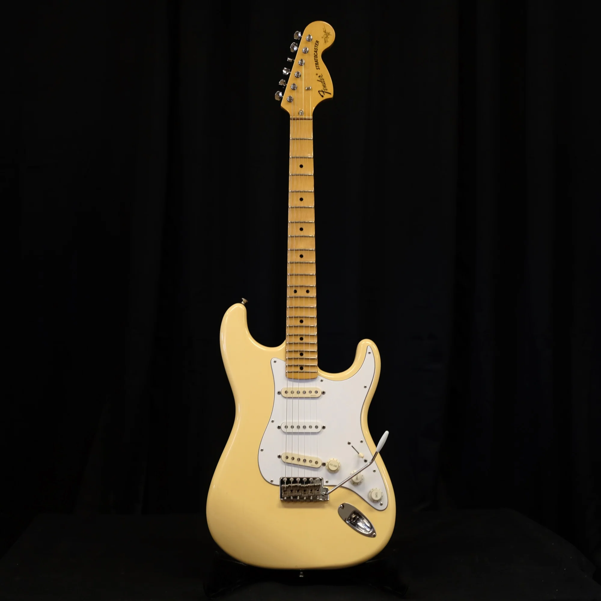 Used '93 Fender Japan Yngwie Malmsteen Signature Maple Neck Stratocaster Vintage White W/ Bag CIJ - Image 2