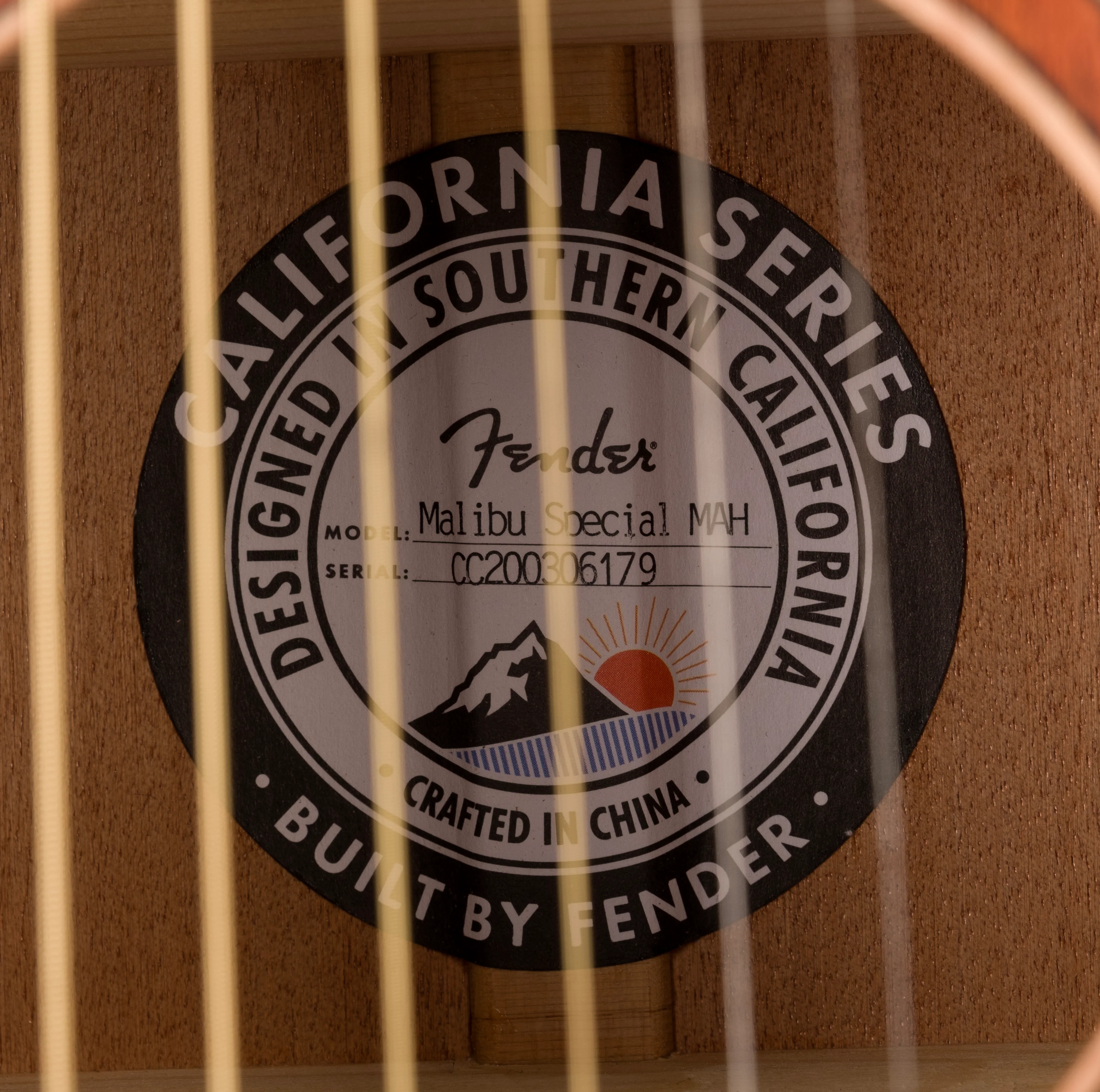 Used Fender Malibu Special All Mahogany Natural Acoustic Guitar With Gig Bag - Image 12