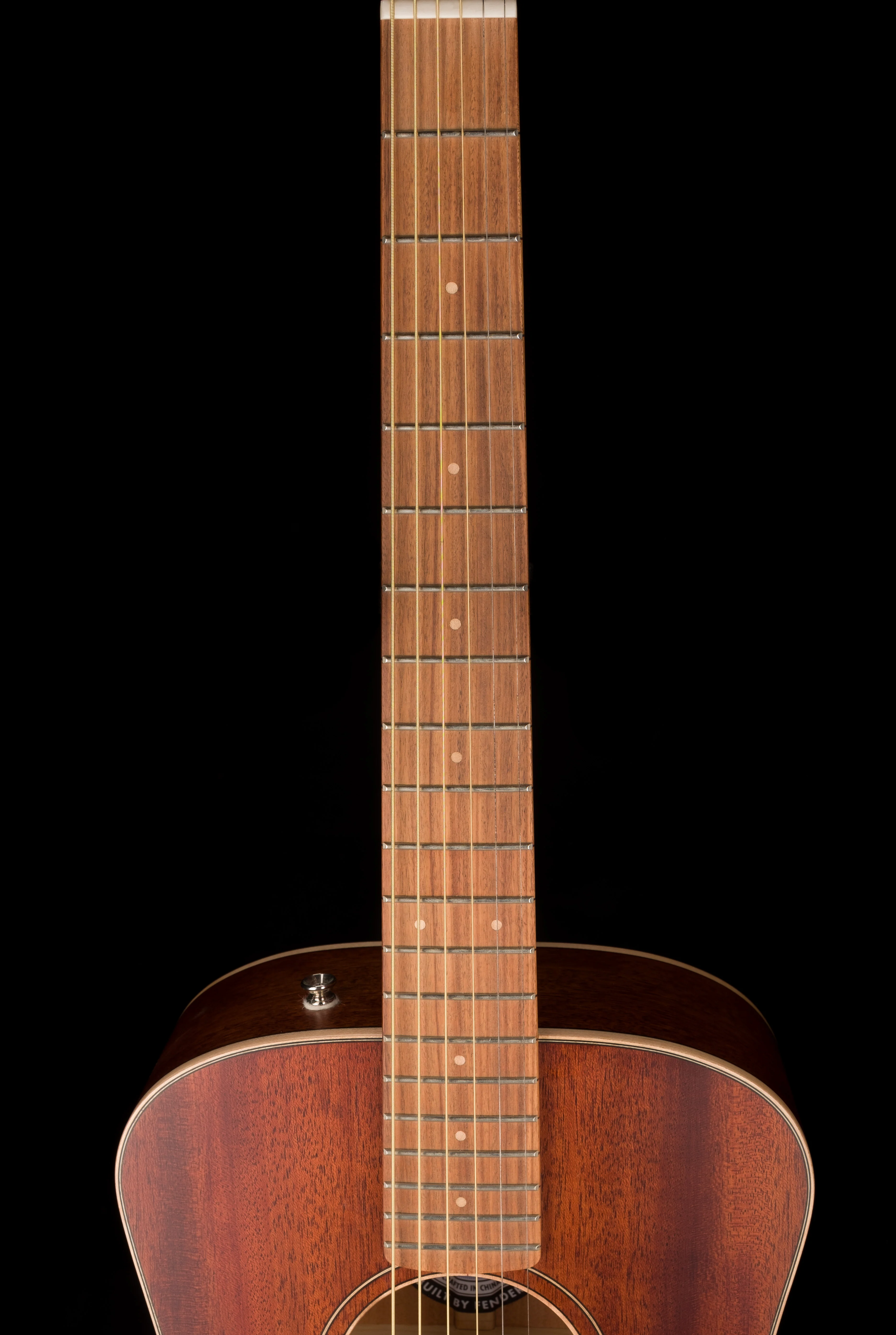 Used Fender Malibu Special All Mahogany Natural Acoustic Guitar With Gig Bag - Image 13
