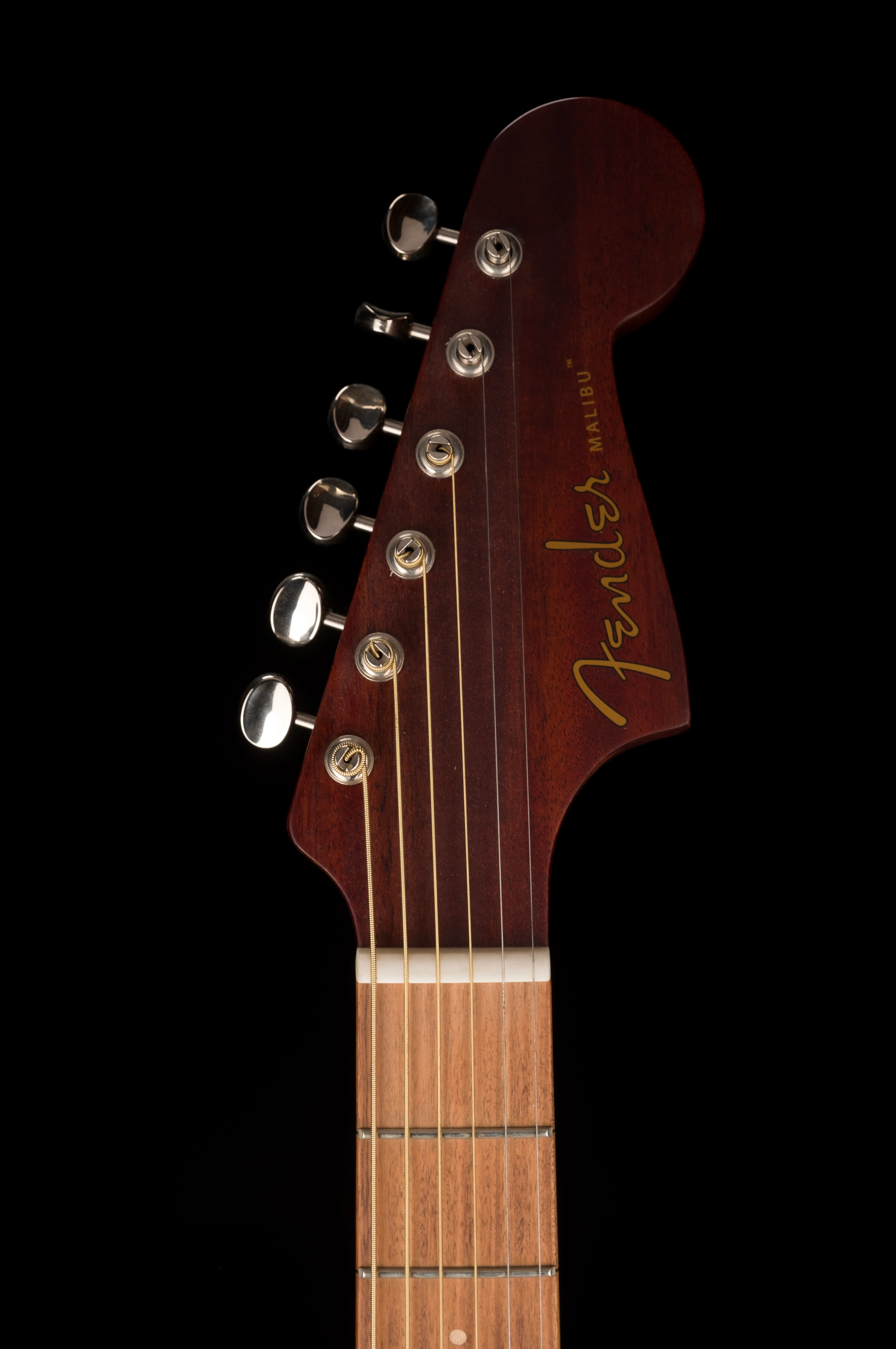 Used Fender Malibu Special All Mahogany Natural Acoustic Guitar With Gig Bag - Image 17