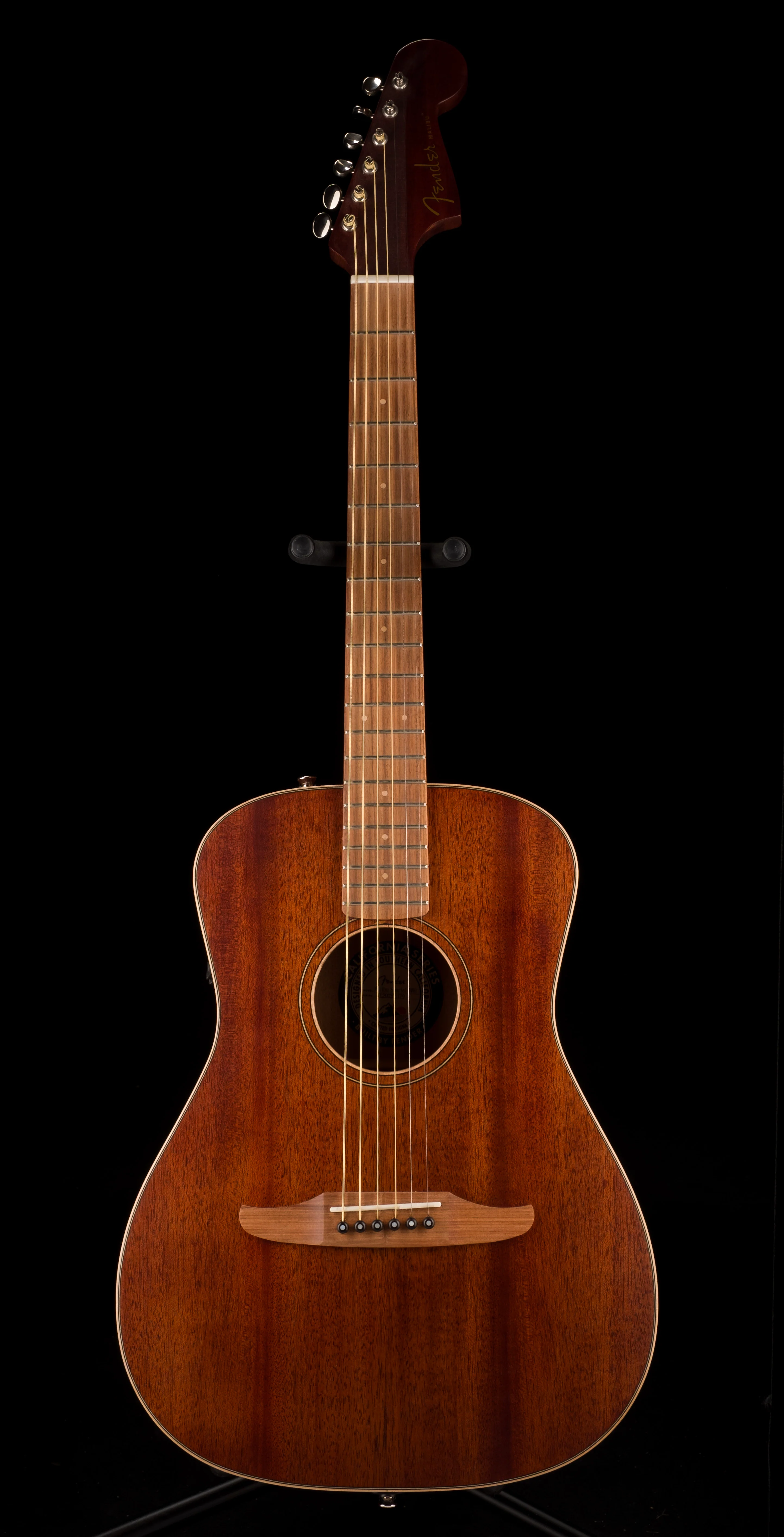 Used Fender Malibu Special All Mahogany Natural Acoustic Guitar With Gig Bag - Image 3