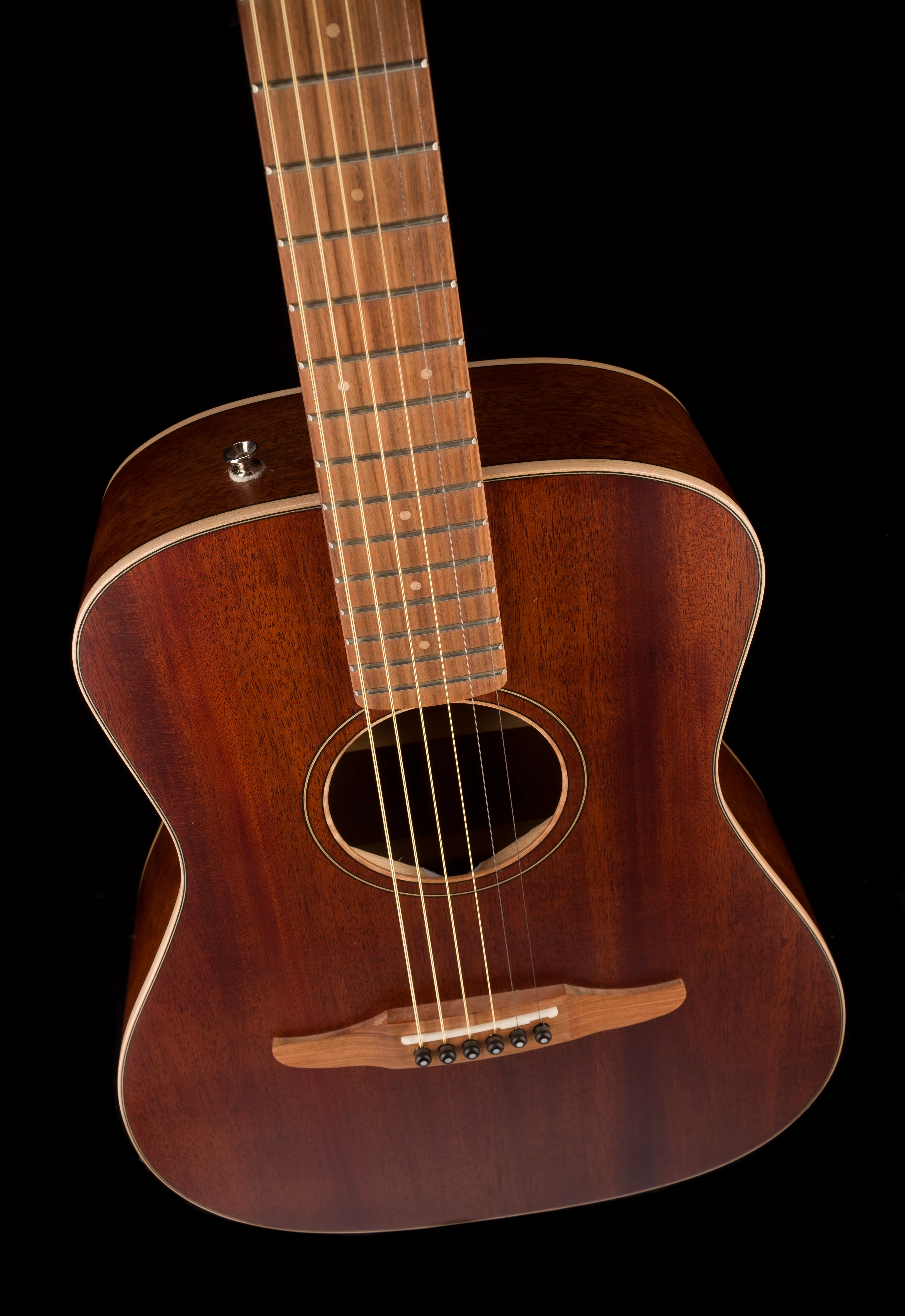 Used Fender Malibu Special All Mahogany Natural Acoustic Guitar With Gig Bag - Image 5