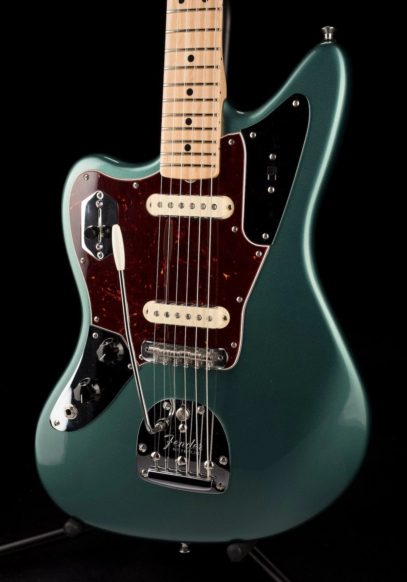 Used Fender Mod Shop Jaguar Left-Handed Sherwood Green With Case - Image 10