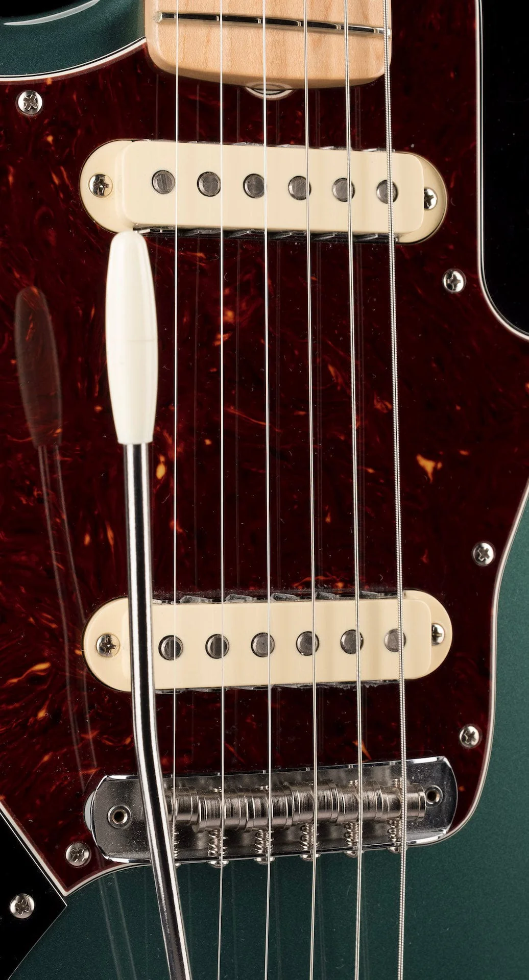 Used Fender Mod Shop Jaguar Left-Handed Sherwood Green With Case - Image 7