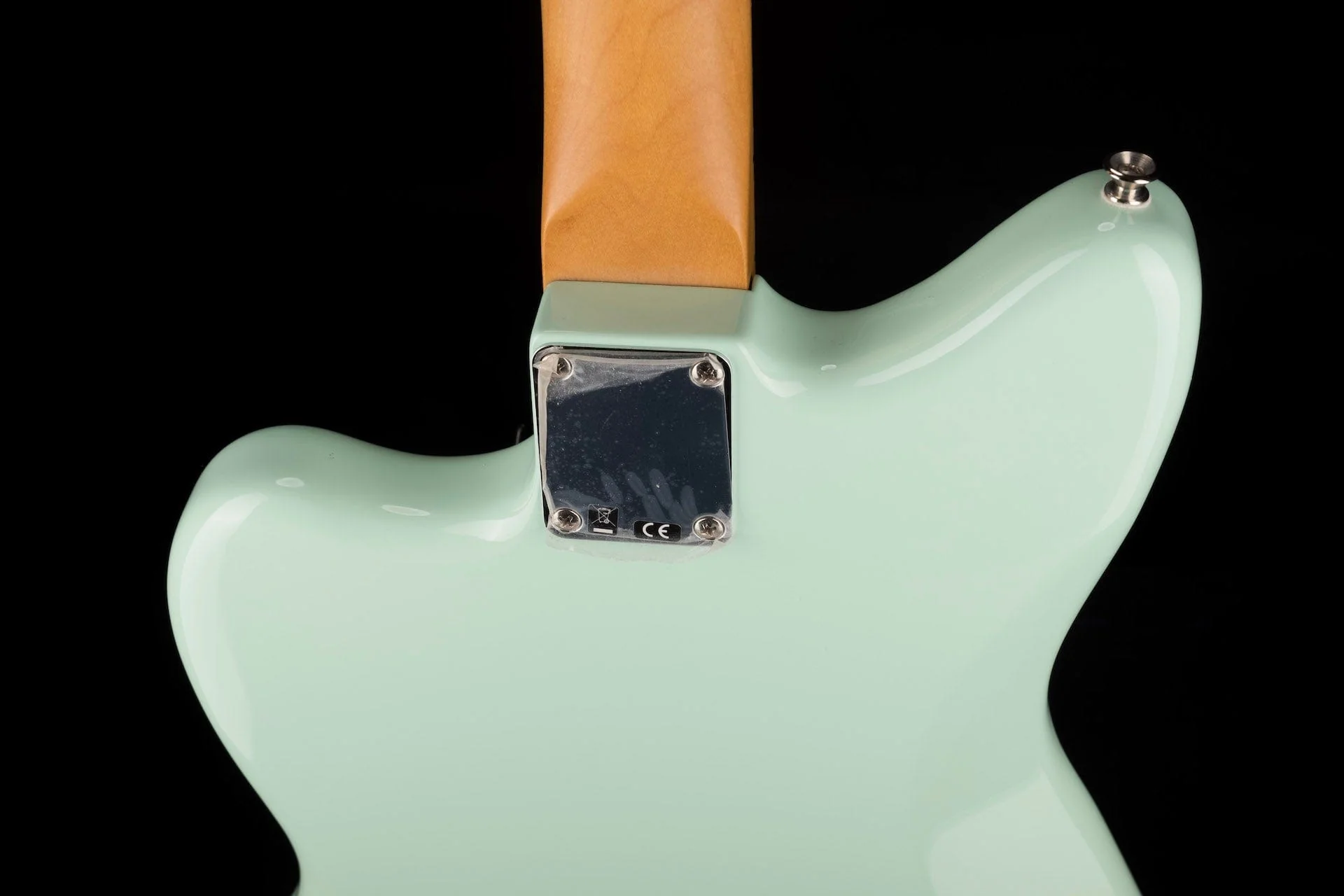 Used Fender Noventa Jazzmaster Surf Green Electric Guitar With Gig Bag - Image 13