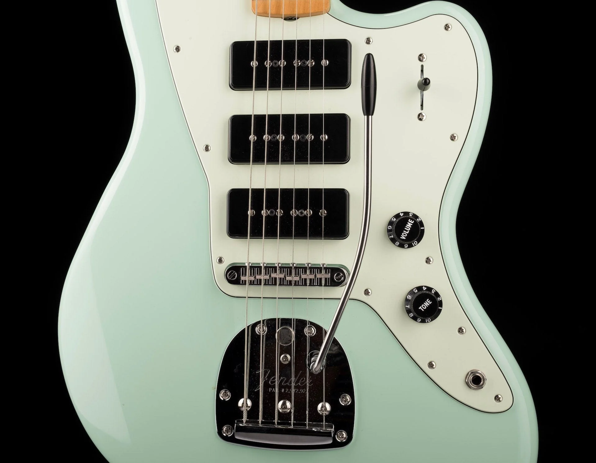 Used Fender Noventa Jazzmaster Surf Green Electric Guitar With Gig Bag - Image 6