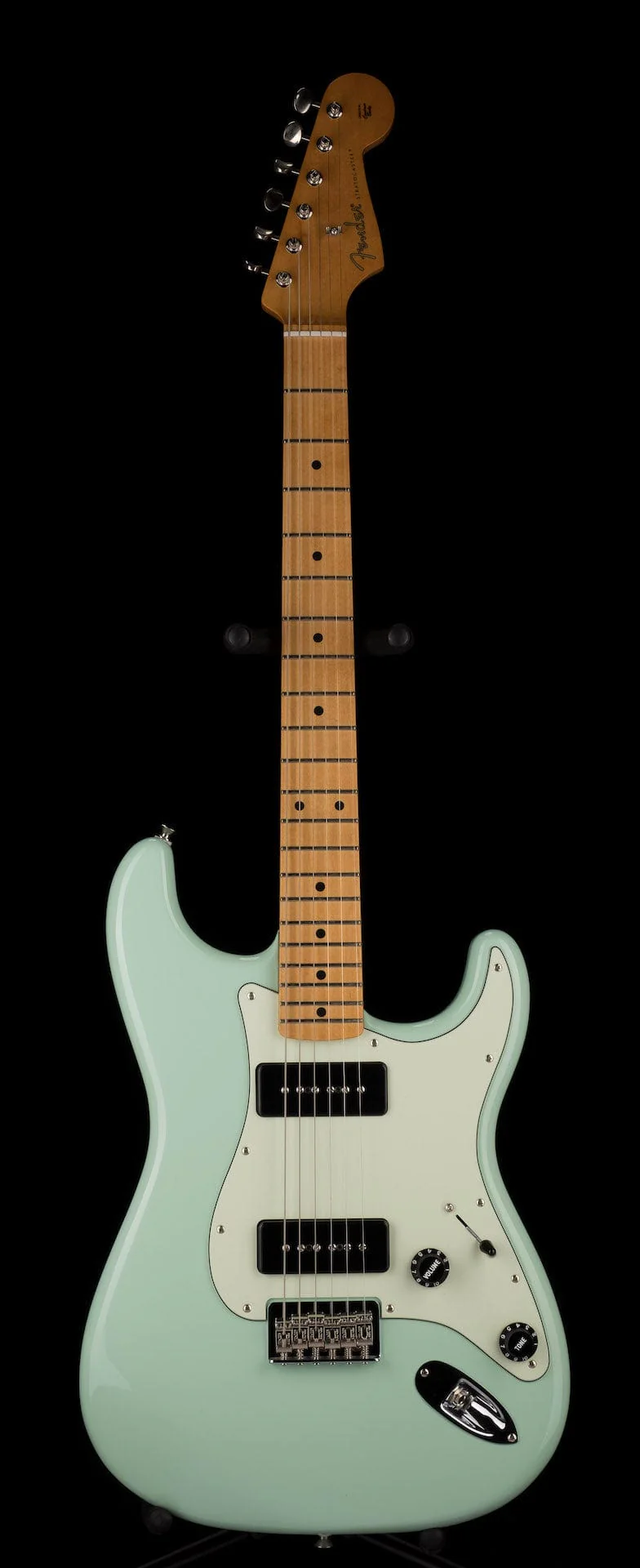 Used Fender Noventa Stratocaster Surf Green with Gig Bag - Image 2