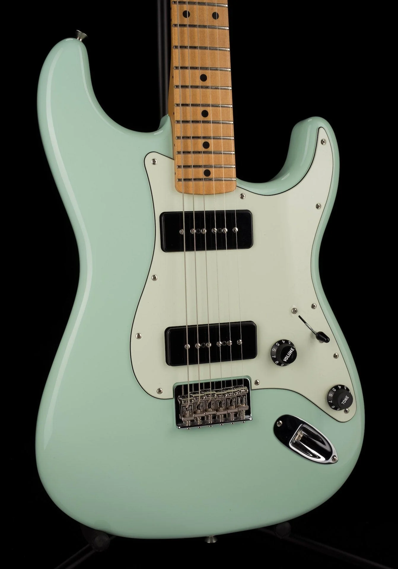 Used Fender Noventa Stratocaster Surf Green with Gig Bag - Image 9