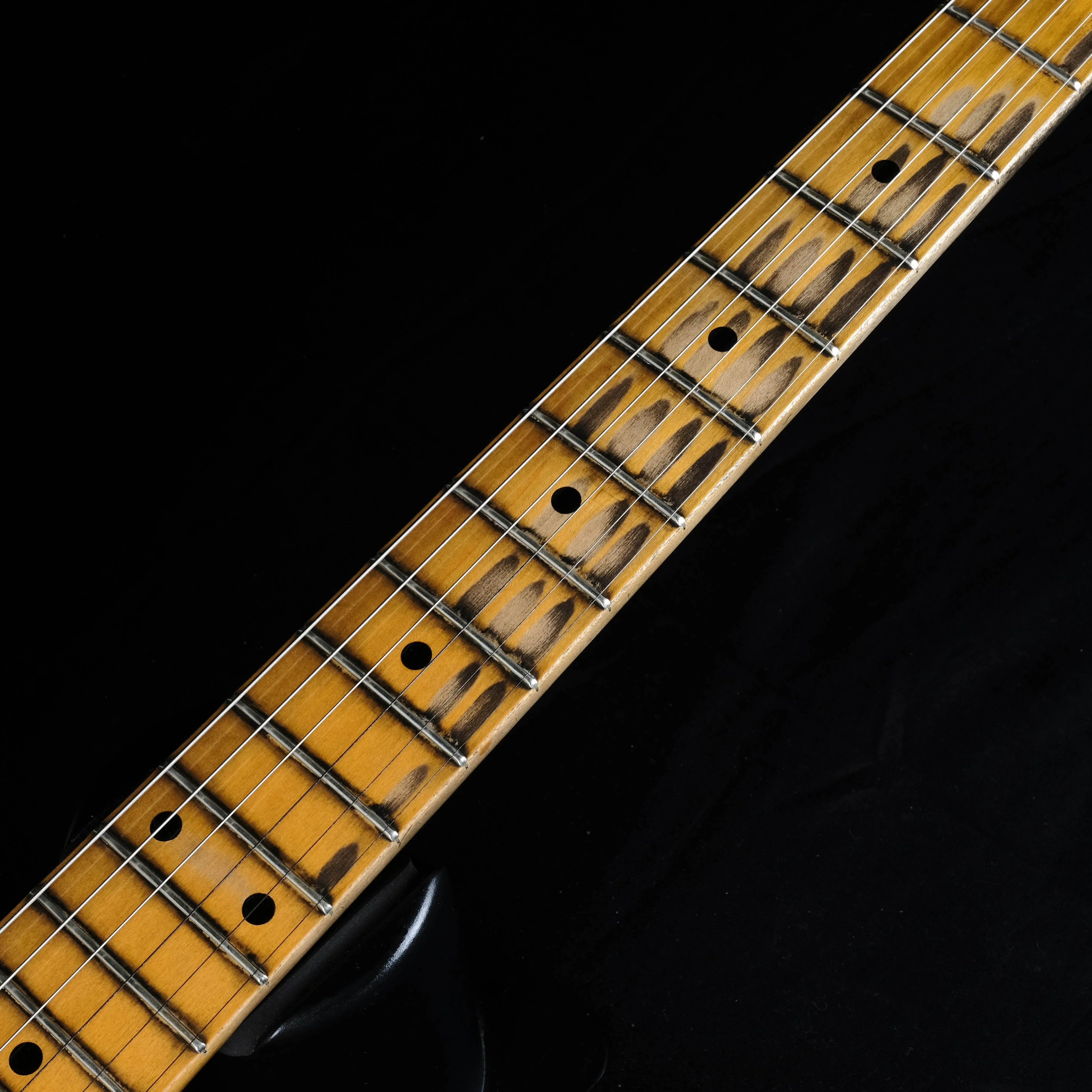 Used All Parts Lic. by Fender Relic Stratocaster Roland GK2A Pickup Olympic White Guitar HSC - Image 6