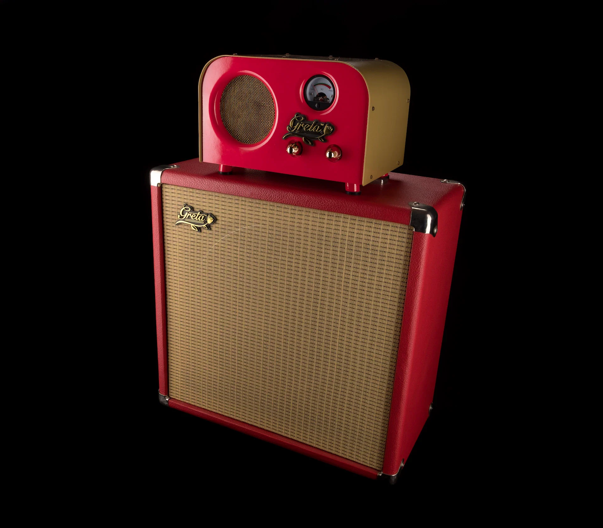 Used Fender Pawn Shop Greta Guitar Amp Head with Matching Cabinet - Image 2
