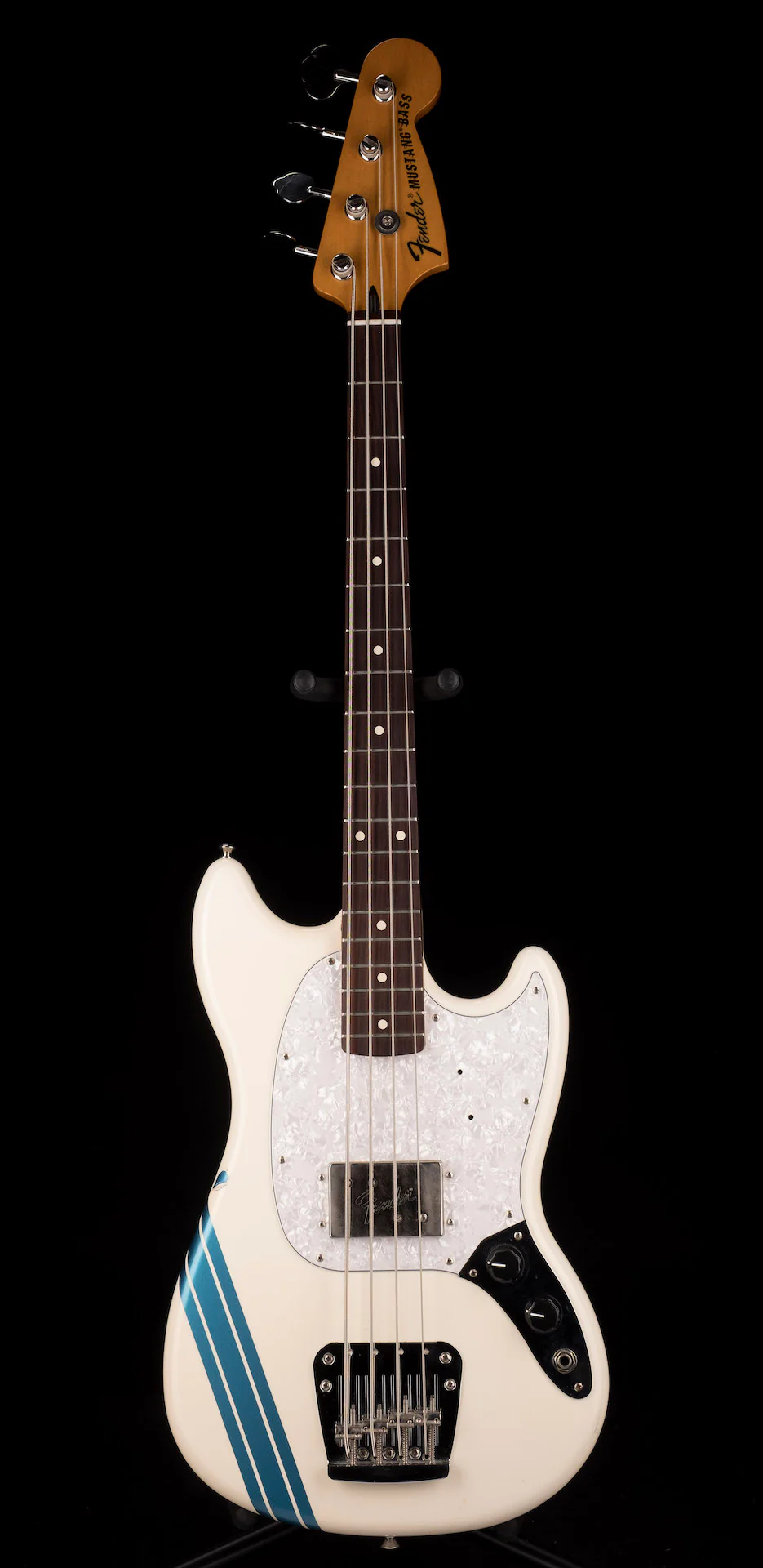 Used Fender Pawn Shop Mustang Bass Olympic White - Image 2
