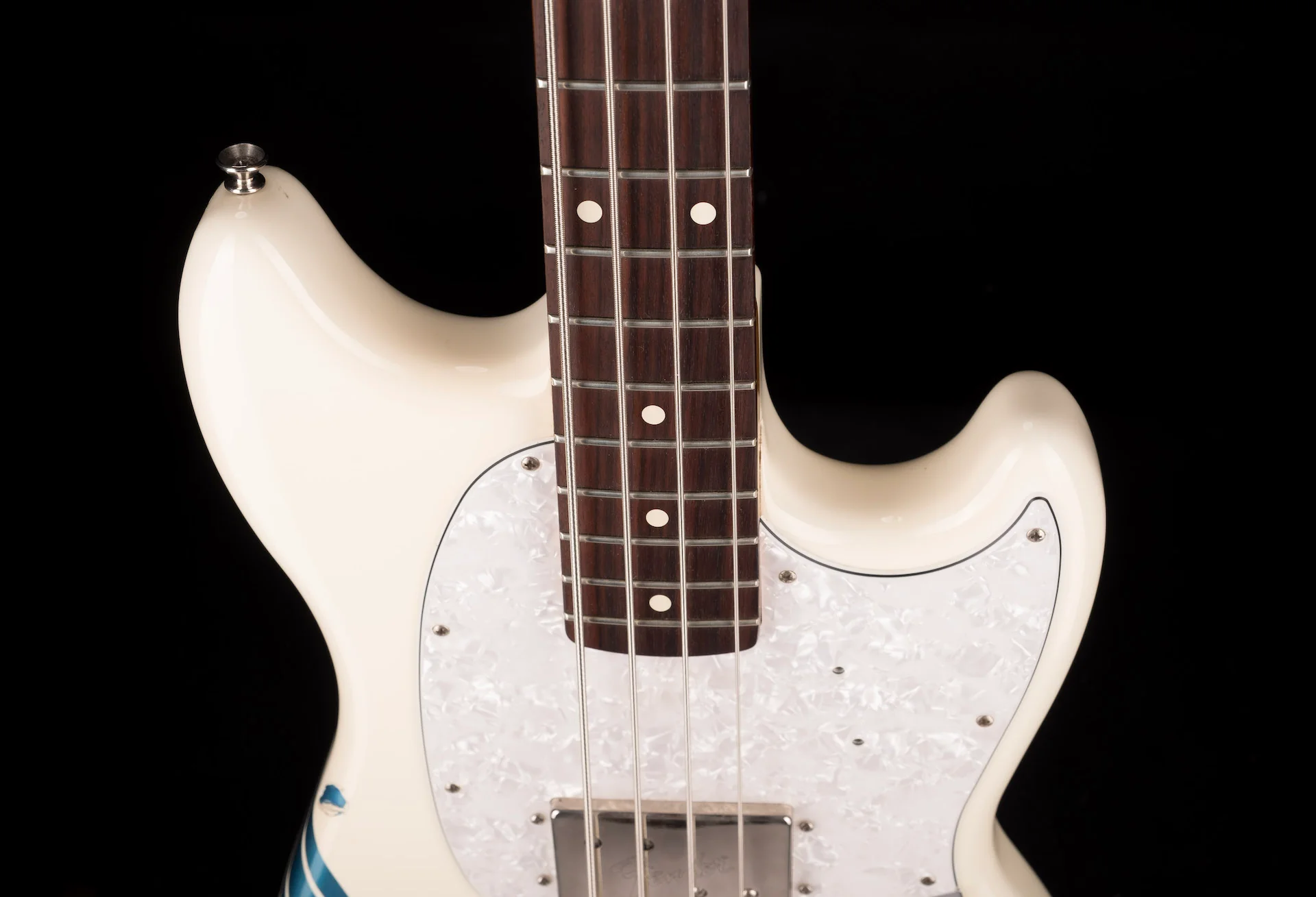 Used Fender Pawn Shop Mustang Bass Olympic White - Image 3
