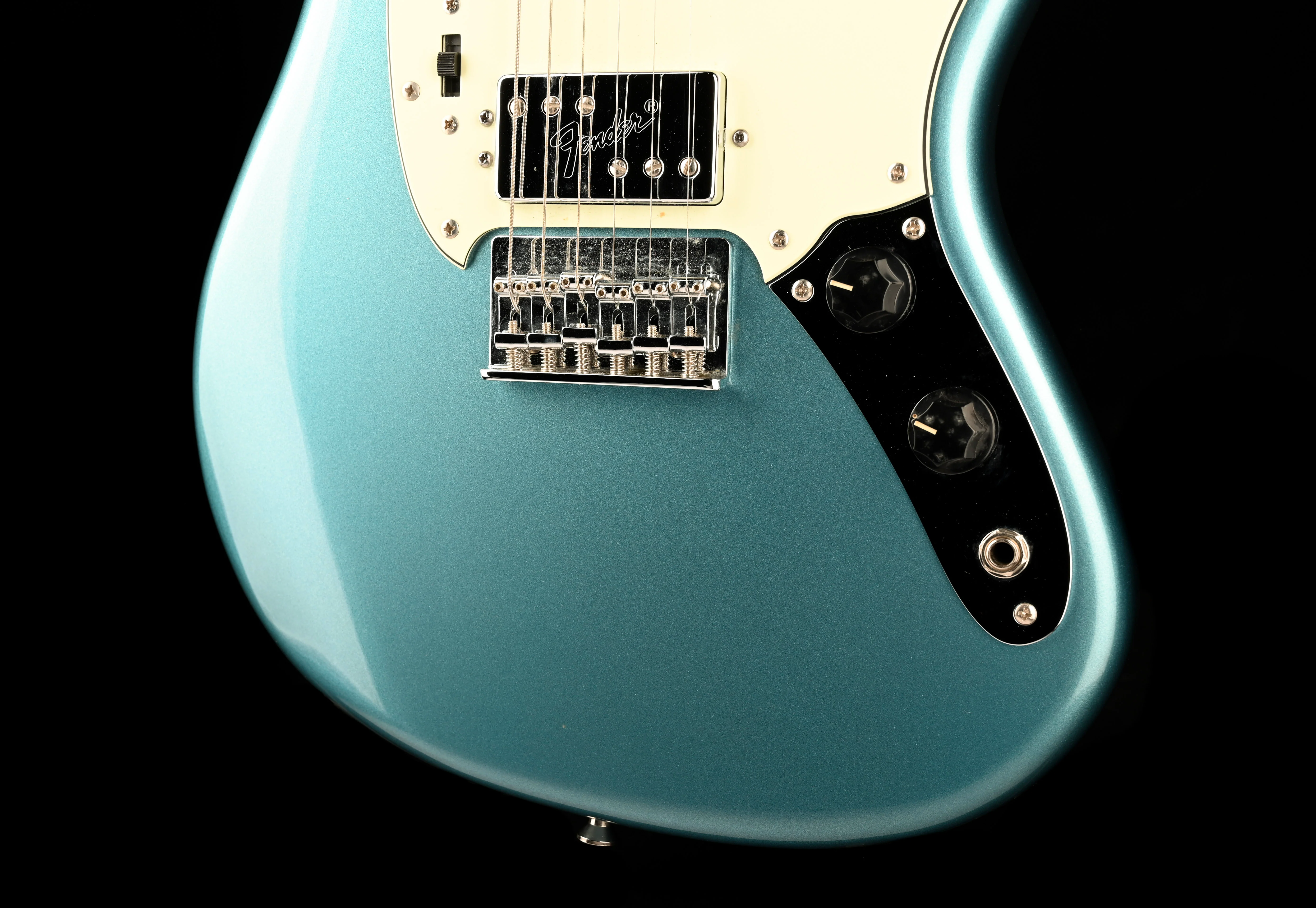 Used Fender Pawn Shop Mustang Special Lake Placid Blue with Case - Image 5