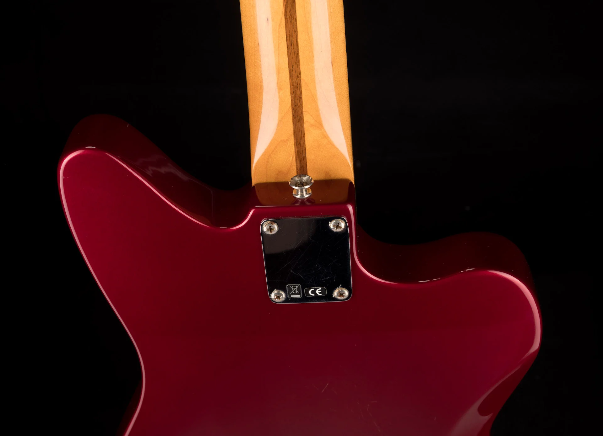 Used 2012 Fender Pawn Shop Reverse Jaguar Bass Candy Apple Red - Image 14