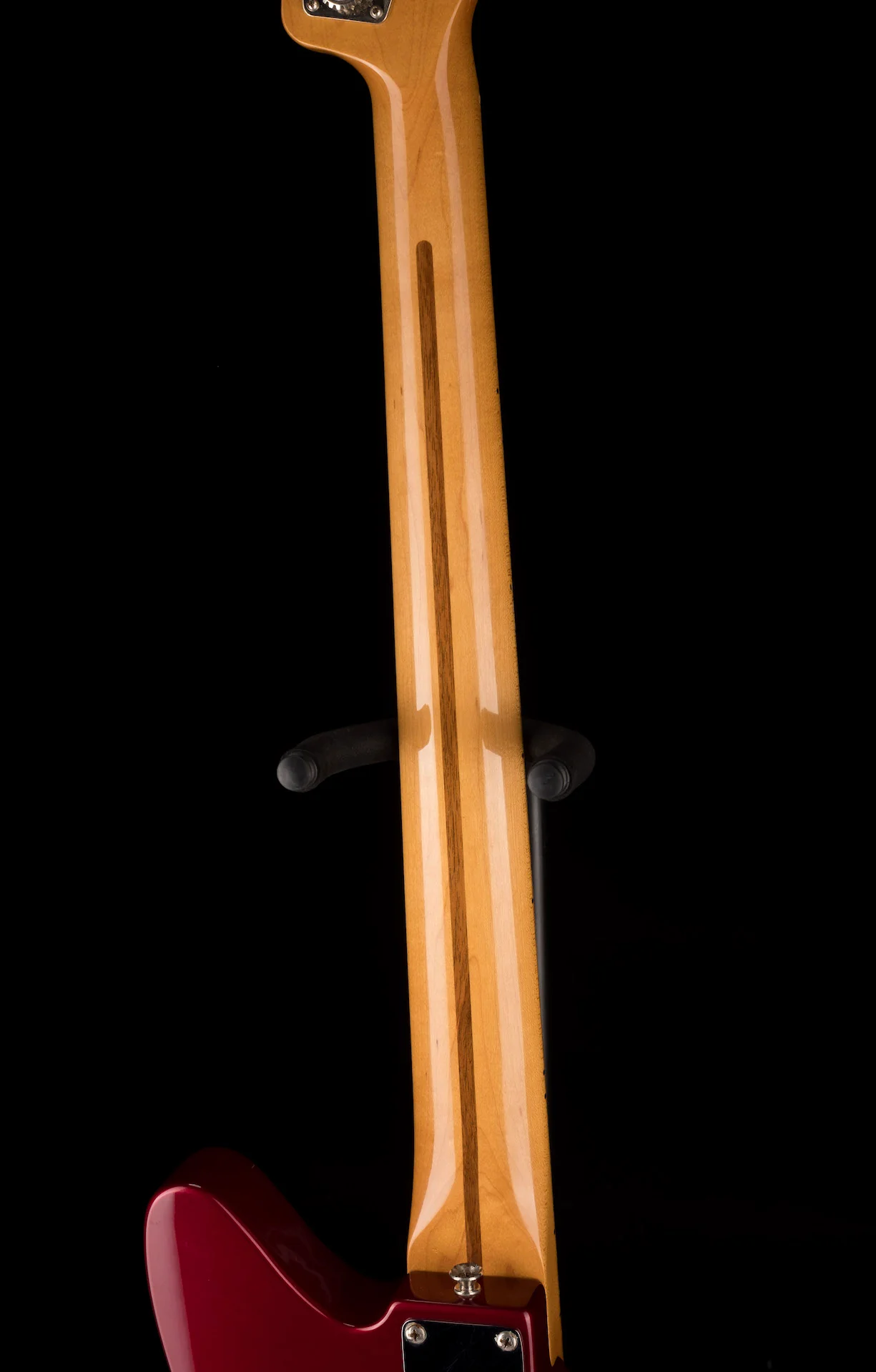 Used 2012 Fender Pawn Shop Reverse Jaguar Bass Candy Apple Red - Image 15