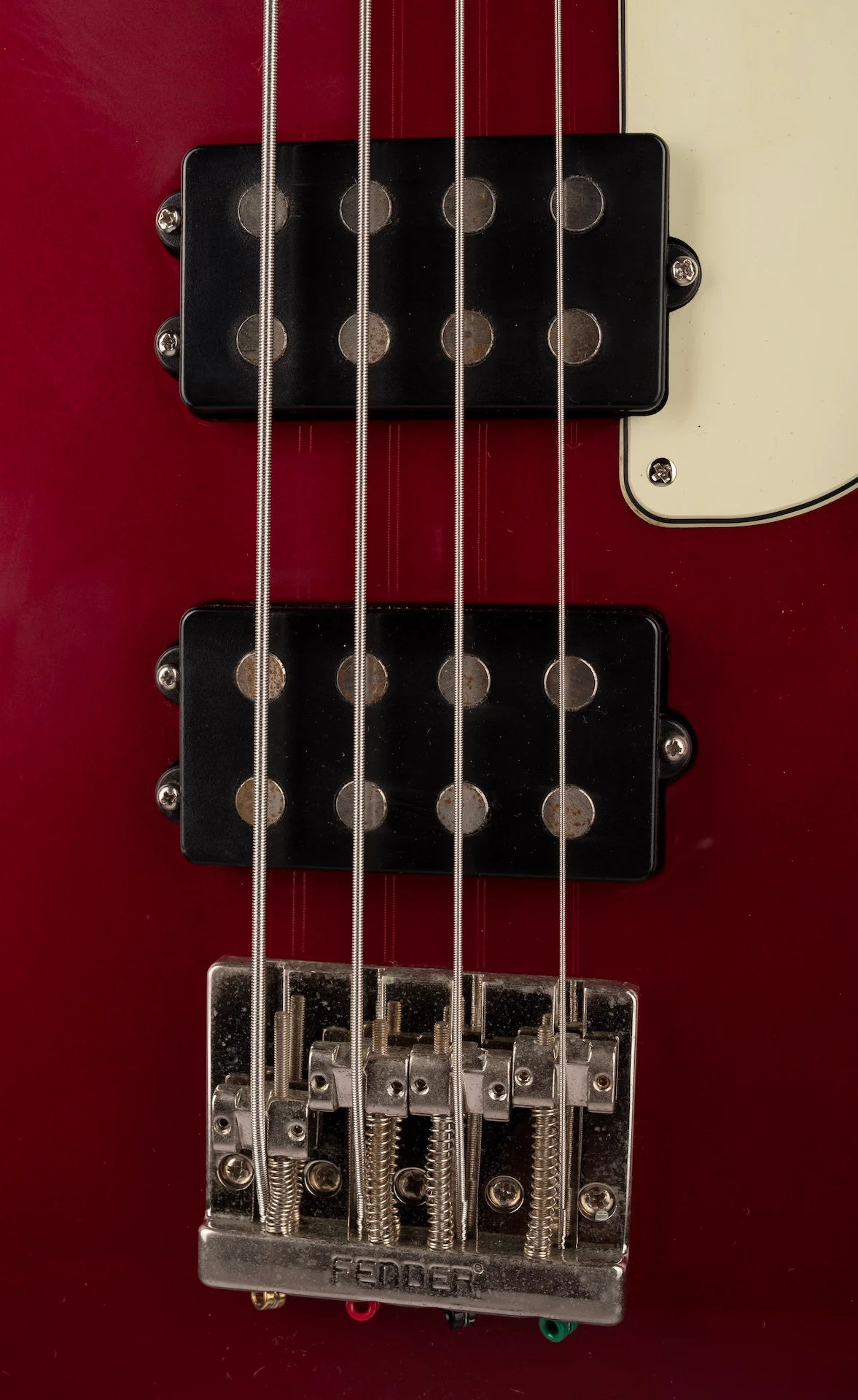 Used 2012 Fender Pawn Shop Reverse Jaguar Bass Candy Apple Red - Image 6