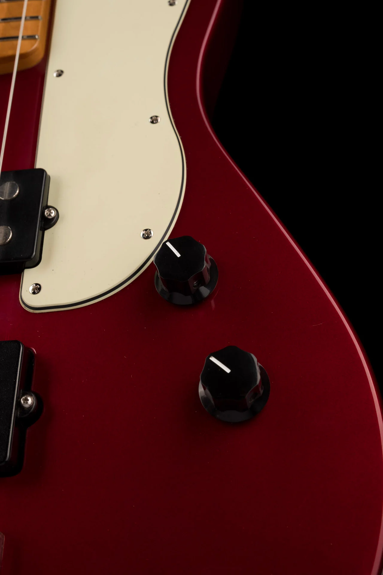 Used 2012 Fender Pawn Shop Reverse Jaguar Bass Candy Apple Red - Image 7