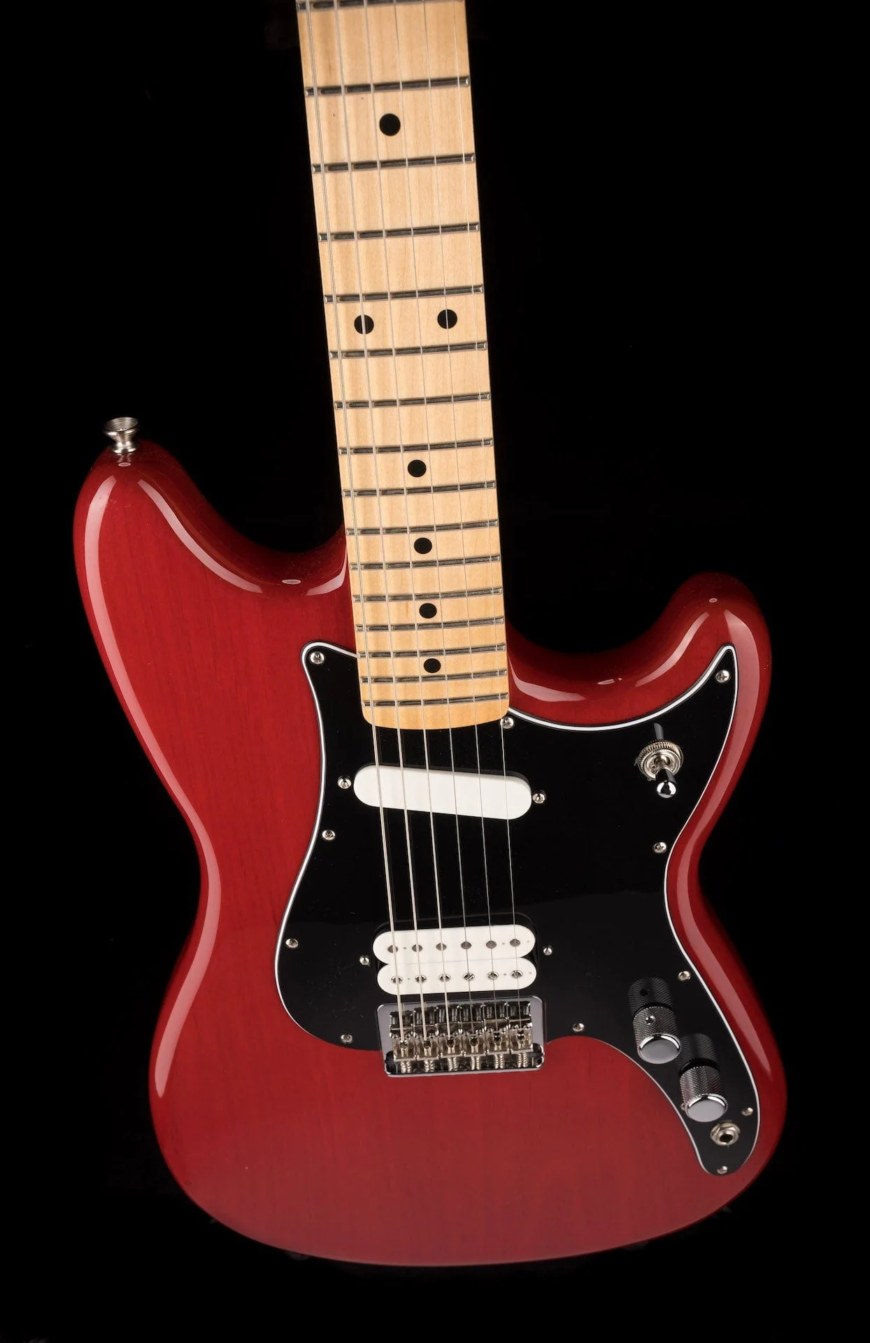 Used 2020 Fender Player Duo-Sonic HS Crimson Red Transparent with Gig Bag - Image 4